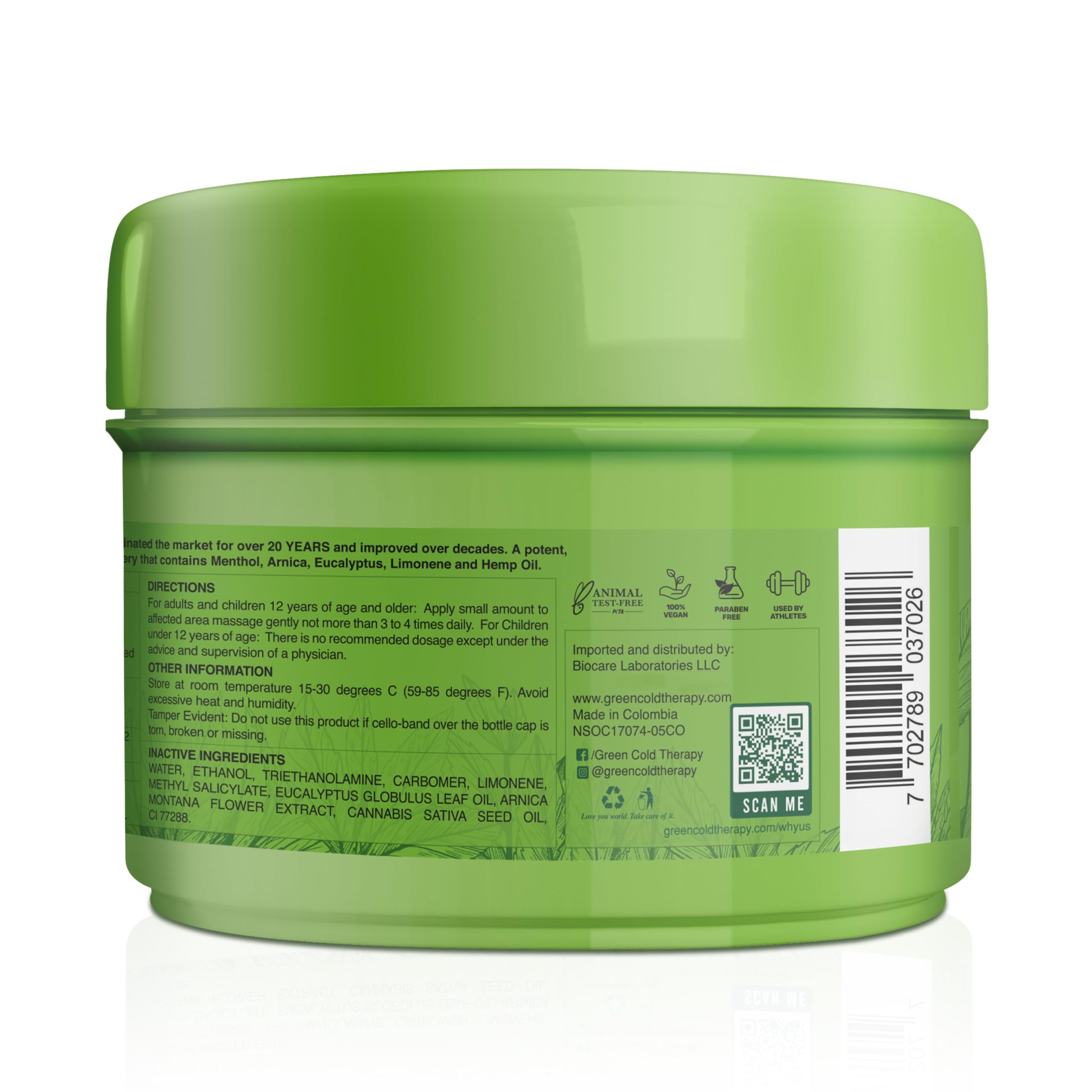 Ross D'Elen Green Menthol Gel - Large Size Single Pack ROSS D'ELEN Au supplements
