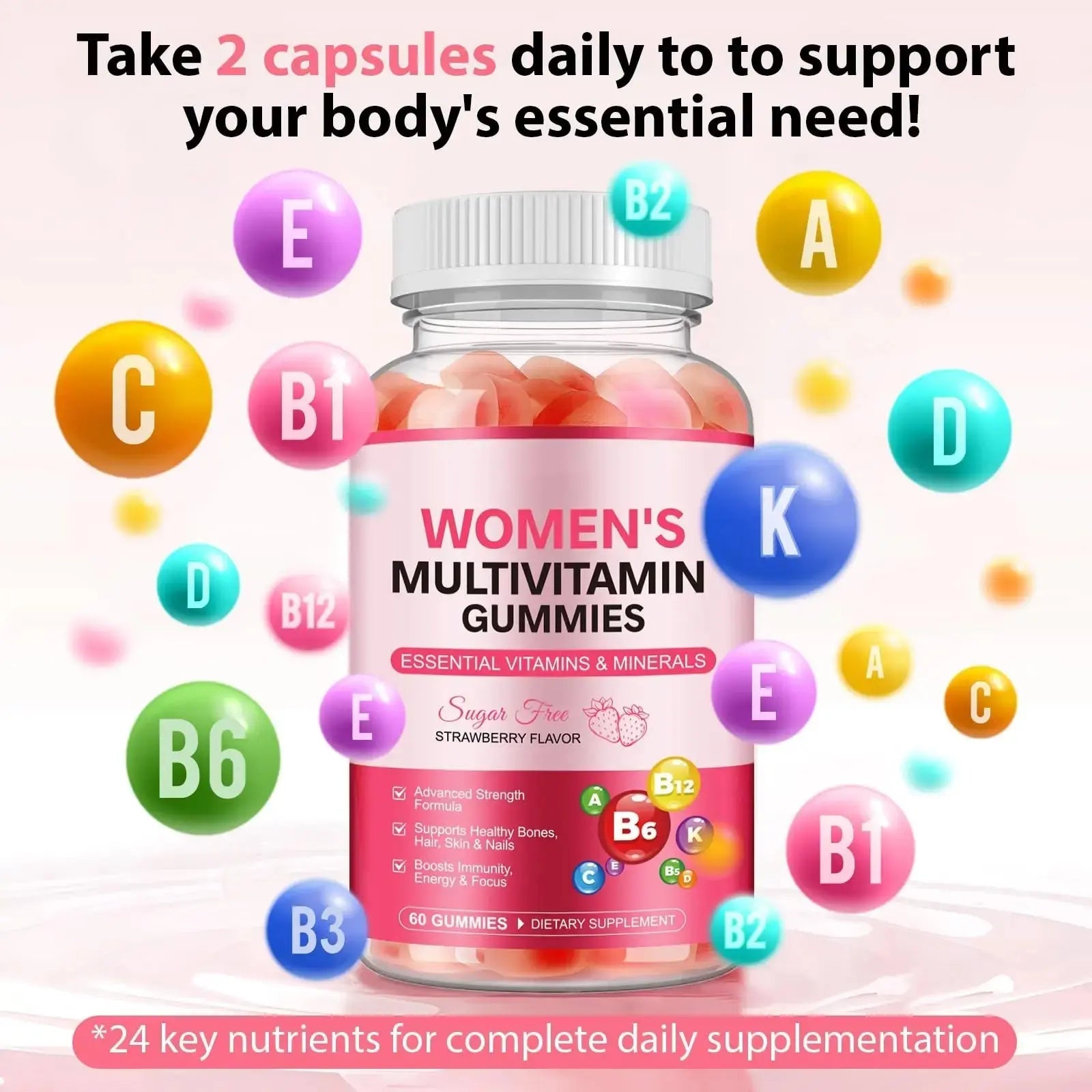 DCTTVHVD Multivitamin Gummies for Women, Natural Multi Vitamins, Boosts Immunity, Energy & Focus, Womens Daily Multivitamin Gummy DCTTVHVD Au supplements