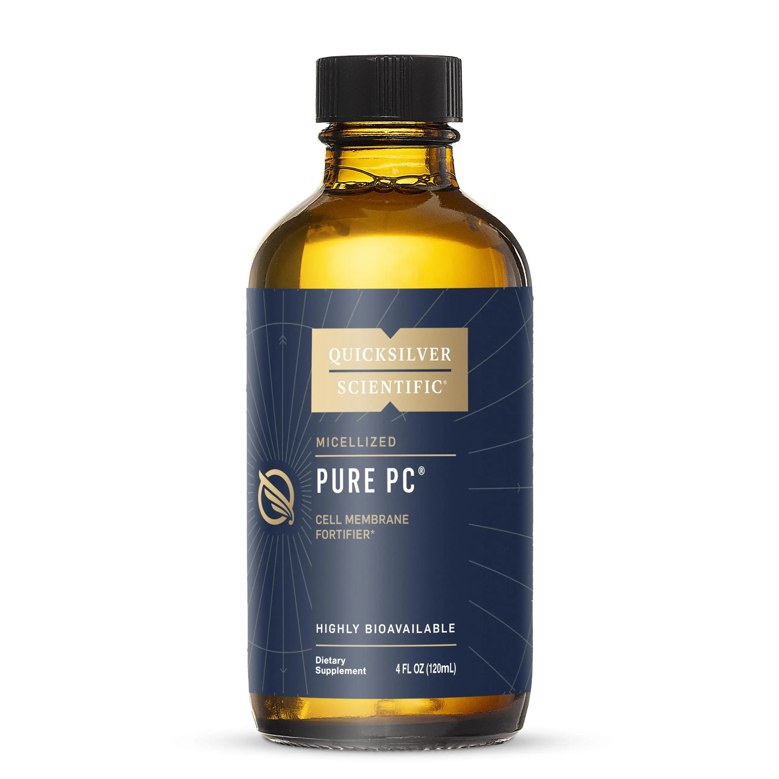 Quicksilver Scientific Micellized Pure PC - Phosphatidylcholine Liquid Supplement to Support Cellular & Liver Health - Superior Liposomal Absorption - Non-GMO Supportive Brain Supplement (4oz /120ml) Quicksilver Scientific Au supplements