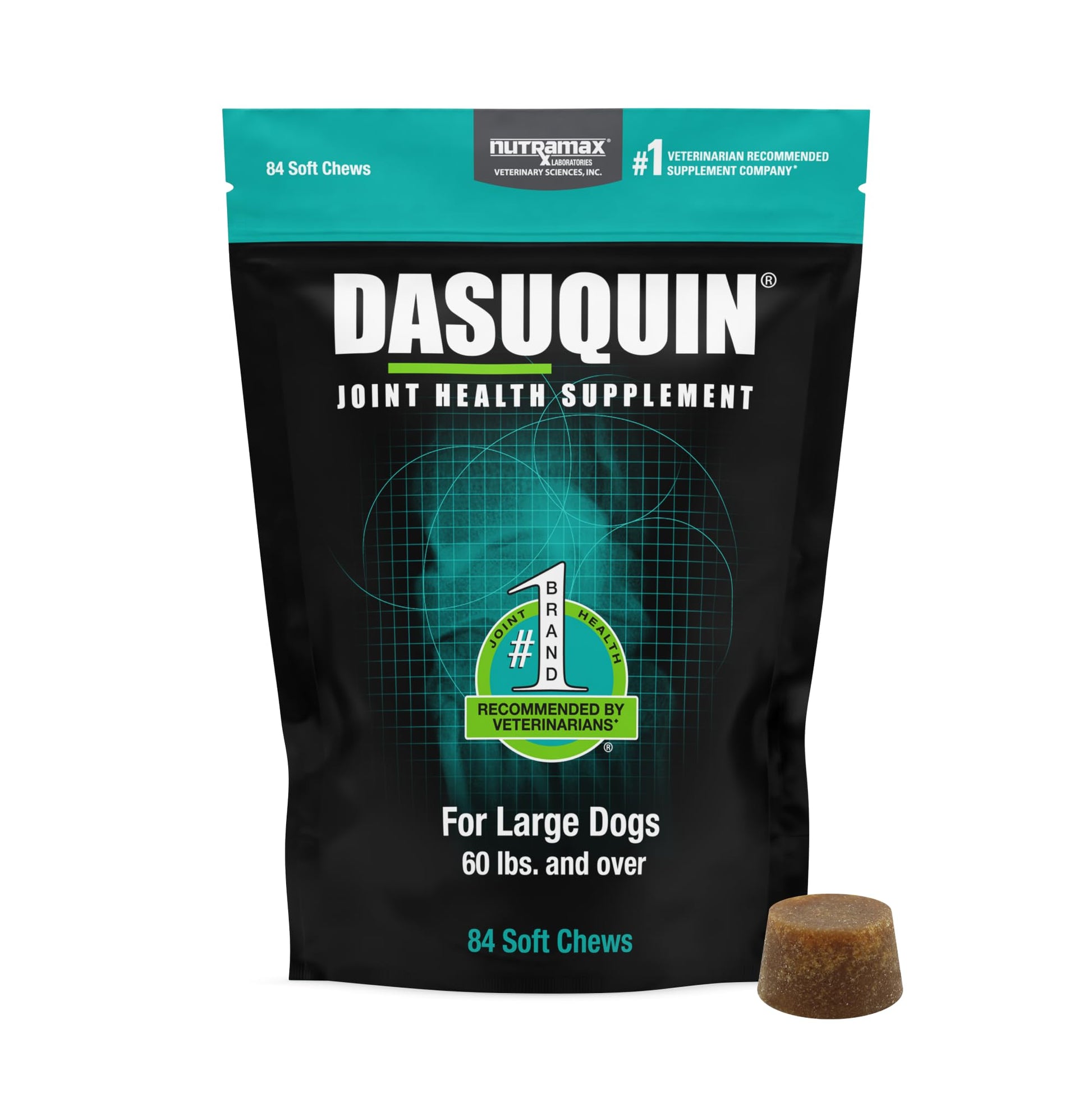 Nutramax Dasuquin for Large Dogs, Joint Health Supplement, Contains Glucosamine for Dogs, Plus Chondroitin, ASU and More, Supports Healthy Joints, Soft Chews, 84 Count Nutramax Laboratories Au supplements