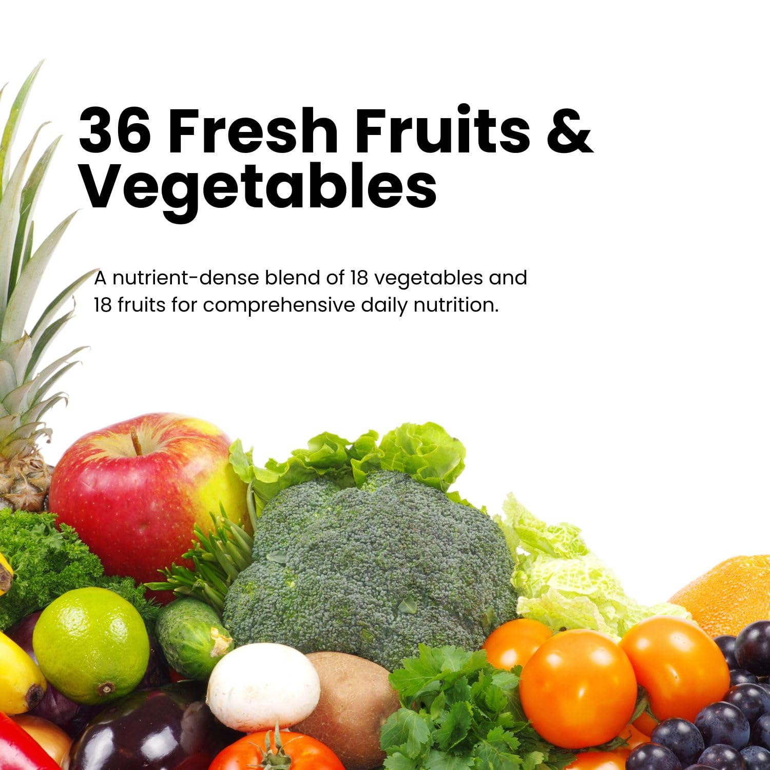 Fruits and Veggies Supplement, 36 Fruits & Vegetables with 24 Essential Vitamins, Minerals & Trace Elements,High in Fiber for Digestion & Constipation Relief,Daily Nutritional Support,120 Capsules aegabe Au supplements