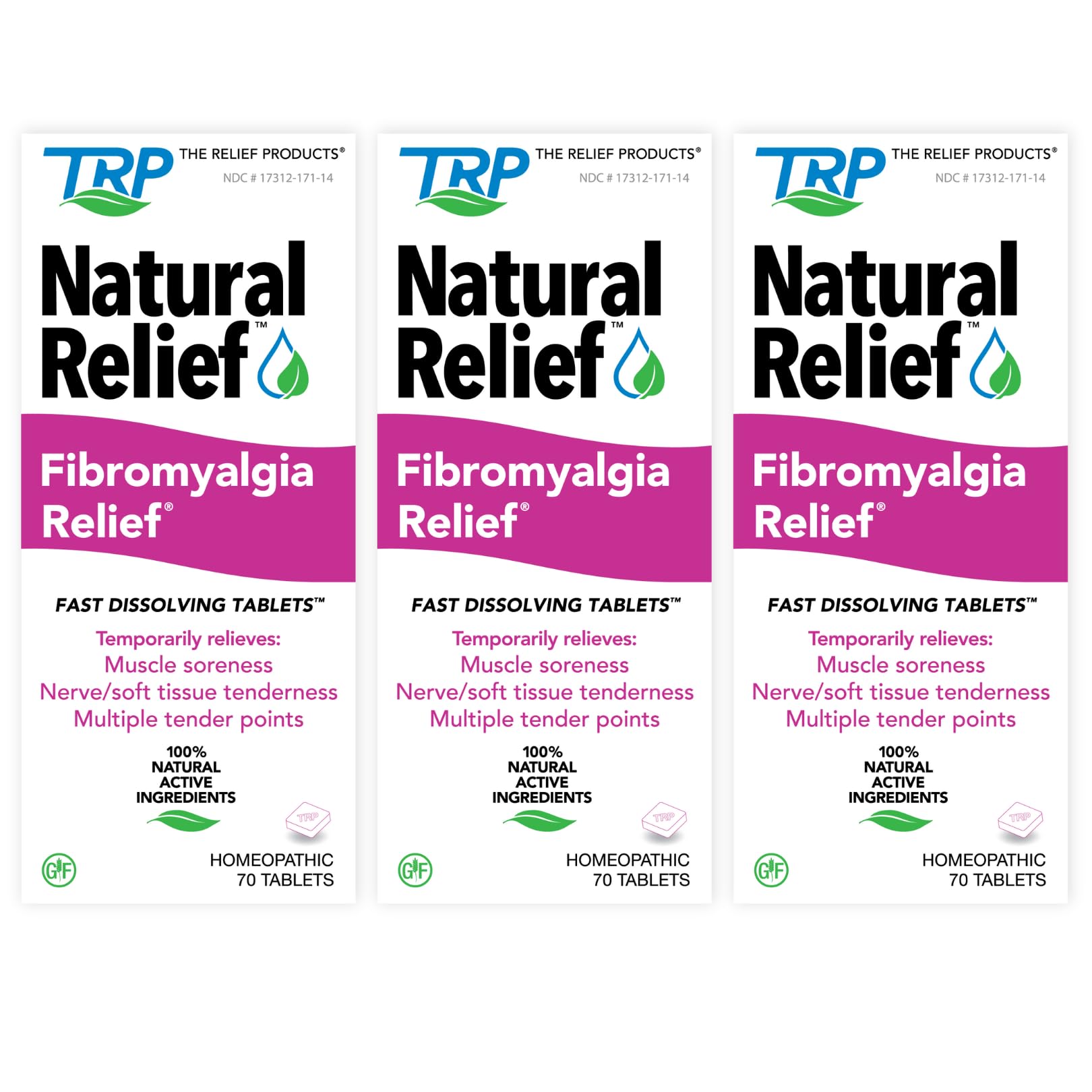 Fibromyalgia Relief for Temporary Relief of Muscle Soreness Discomfort Tenderness Difficulty Moving Joint Pain (3 Pack) TRP THE RELIEF PRODUCTS Au supplements