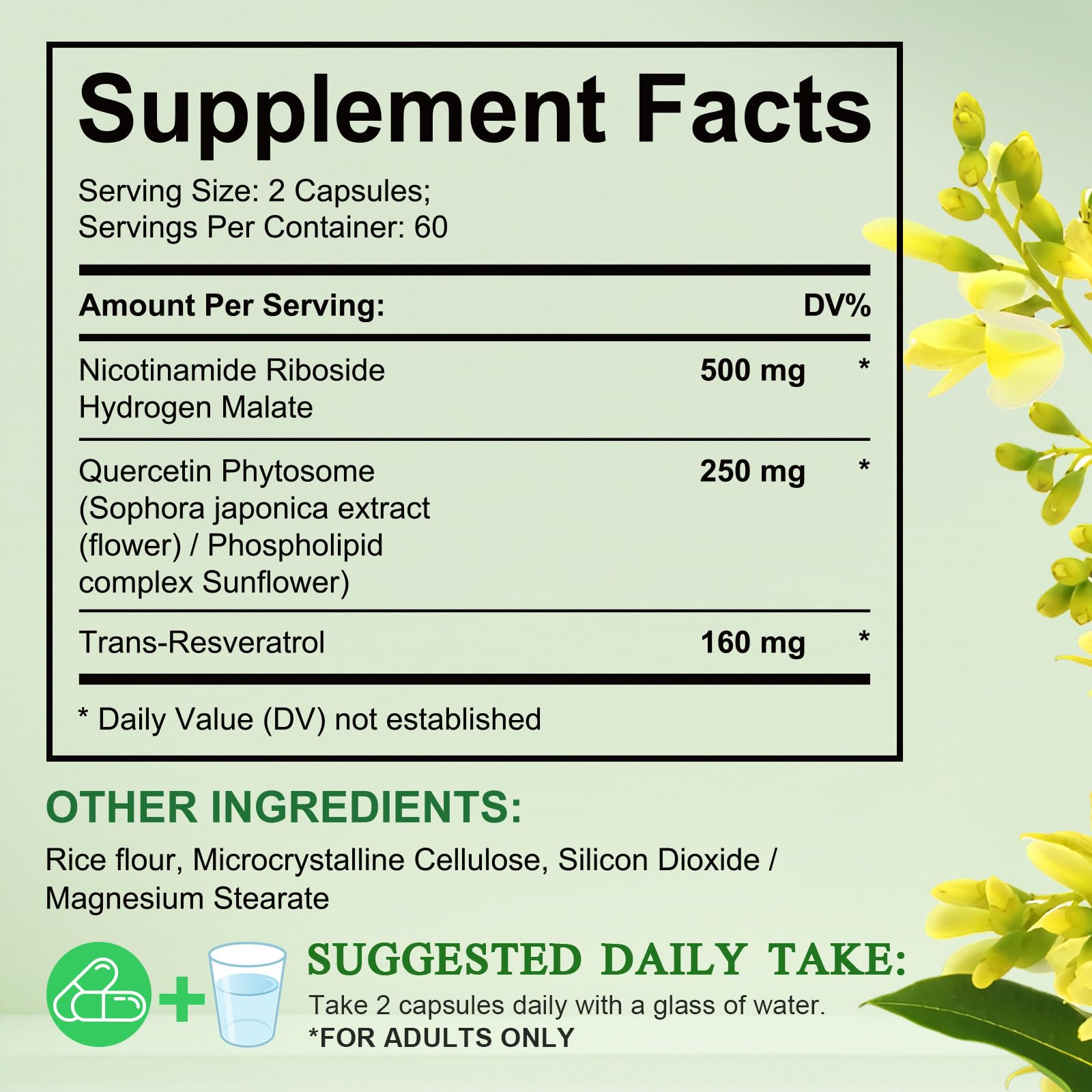 NAD Supplement, Nicotinamide Riboside, NAD 910MG Liposomal Supplements for Women & Men, NAD+ Supplement for Anti Aging and Cell Regeneration -120 Capsules NIFEISHI Au supplements