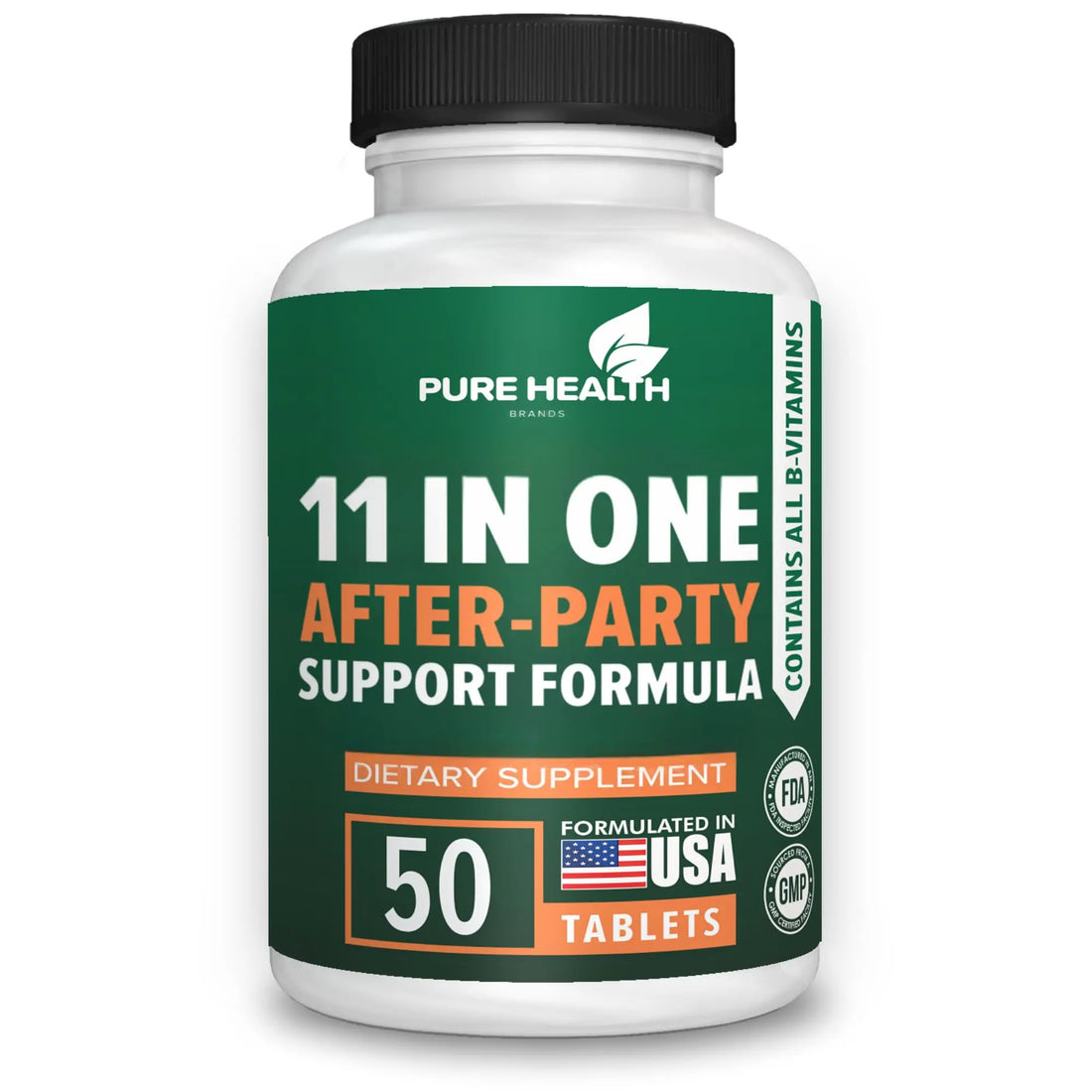 Pure Health Brands Advanced 11-in-ONE After Drinking Support Vitamin - Liver Support, Immune System, Fast Hydration - Before and After Liver Support Formulation - for Better Morning | 50 Tablets Pure Health Brands Au supplements