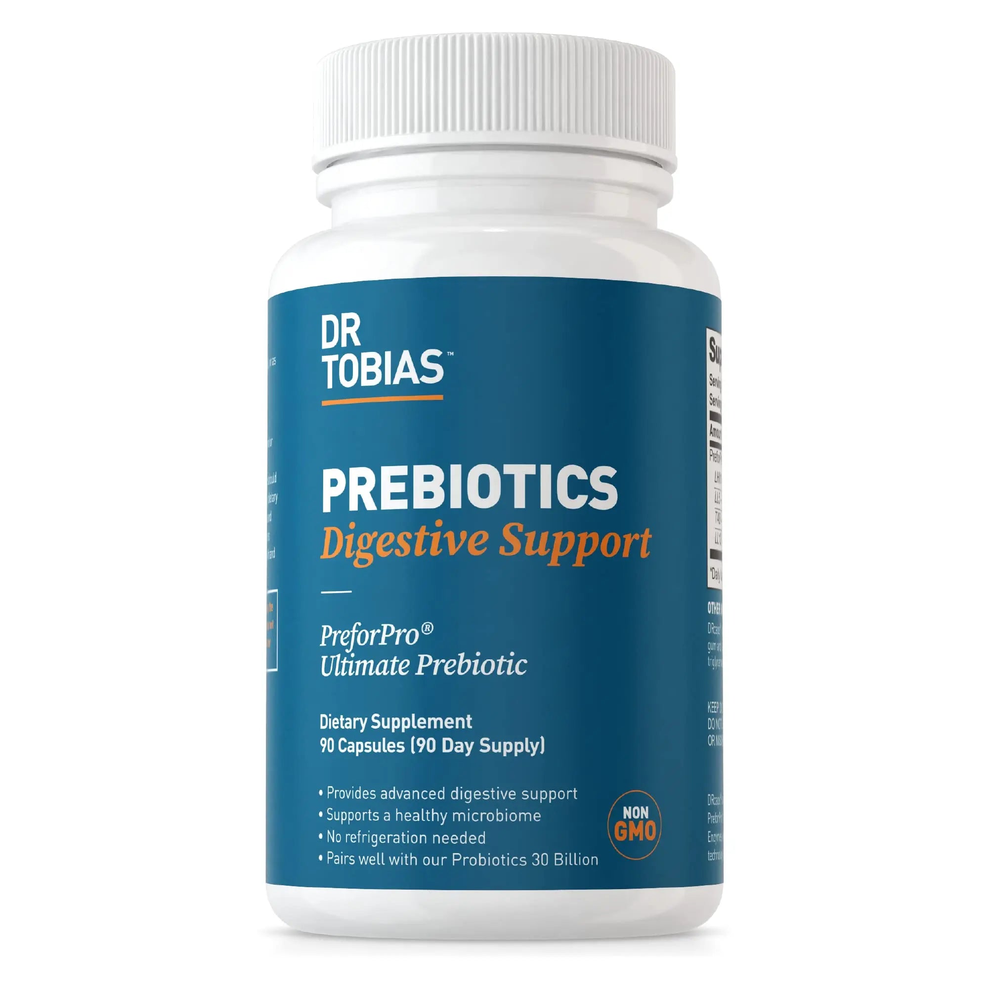 Dr. Tobias Prebiotics, Supports Digestion & Gut Health, Feed Good Probiotic Bacteria Dr. Tobias Au supplements