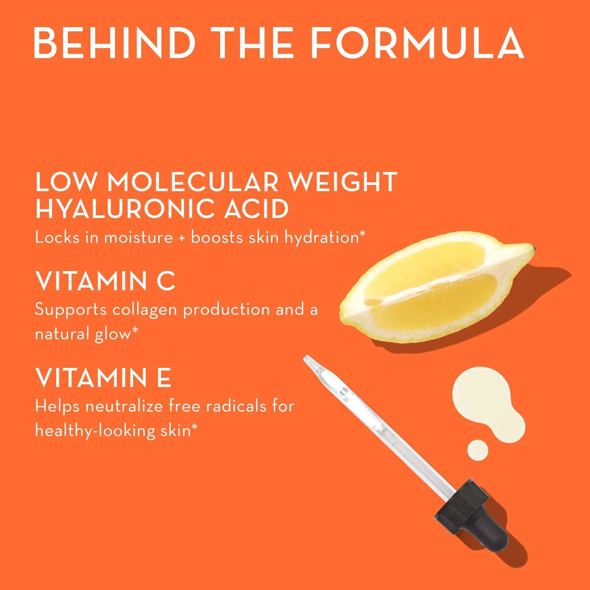 HUM Hyaluronic Glow Hydrating Skin Care Supplement, with Low Molecular Hyaluronic Acid, Vitamin C from Amla Fruit, and Vitamin E, Antioxidant Support for Skin Hydration, Tangerine, 60 Vegan Gummies HUM Au supplements