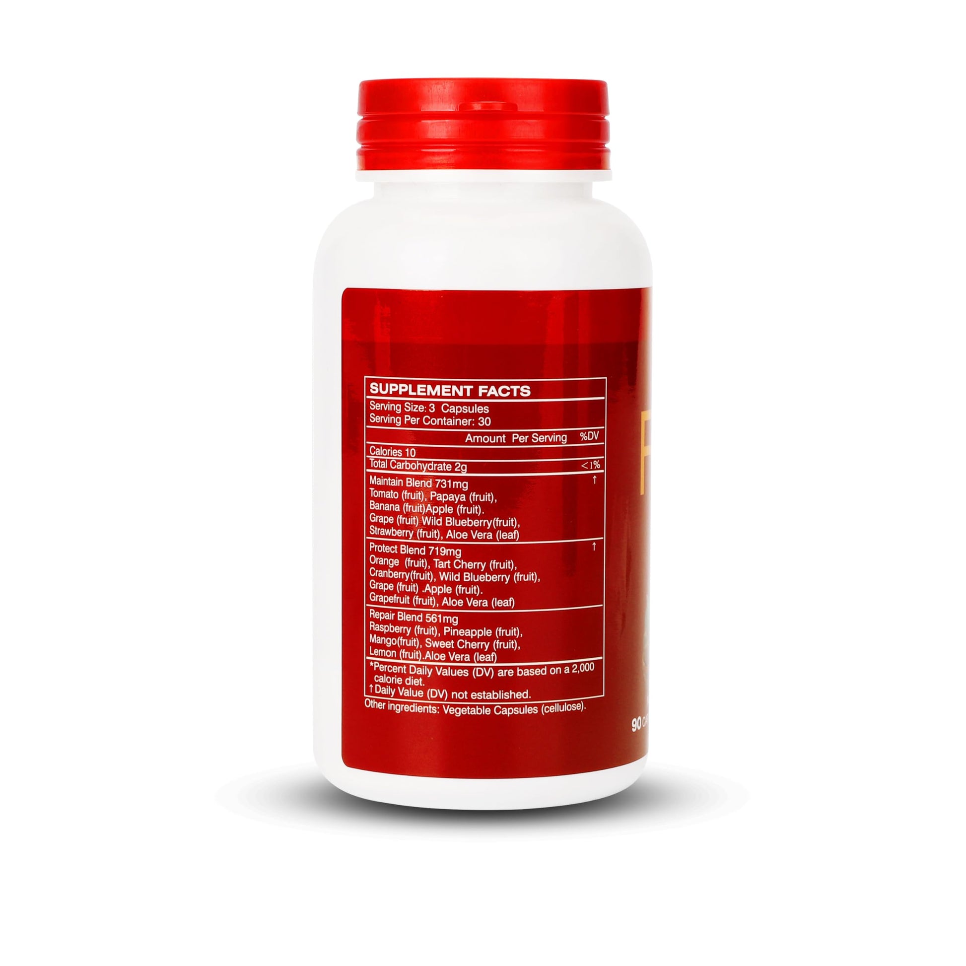 Fruit and Veggies Supplement Ingredients Natural – 4 Bottles 360 Total Vegetarian Capsules | Balance of Natural 16+18 Whole Fruits & Veggies Blend | Fresh Superfood Formula with Vitamins and Minerals JulyDeer Au supplements