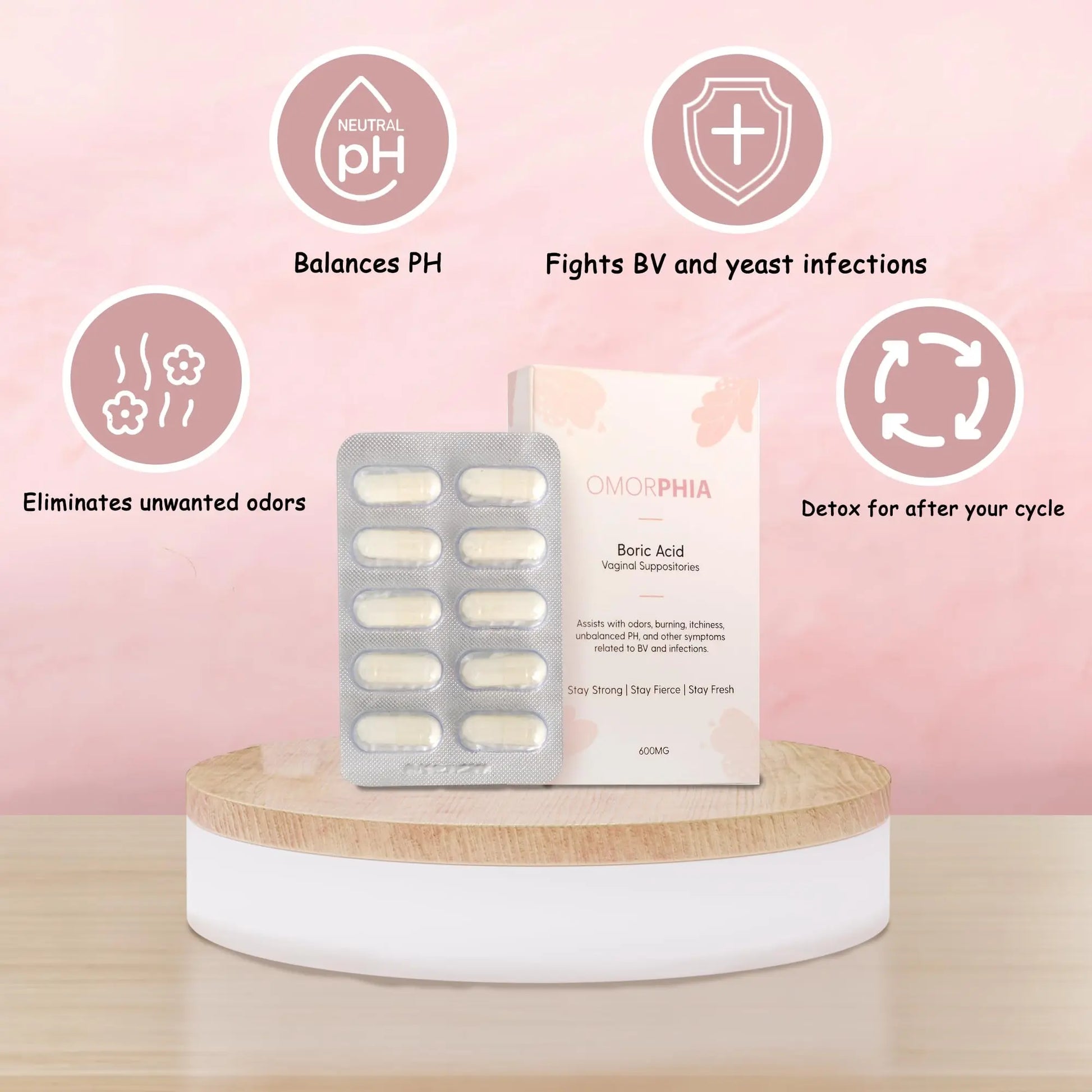 Omorphia Boric Suppositories - Powerful and Effective Approach - Promotes a Healthy Enviroment Shop Omorphia Au supplements