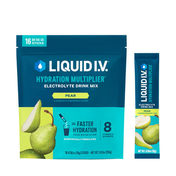 Liquid I.V.® Hydration Multiplier - Pear | Electrolyte Powder Drink Mix | 1 Pack (16 Servings) Liquid I.V. Au supplements