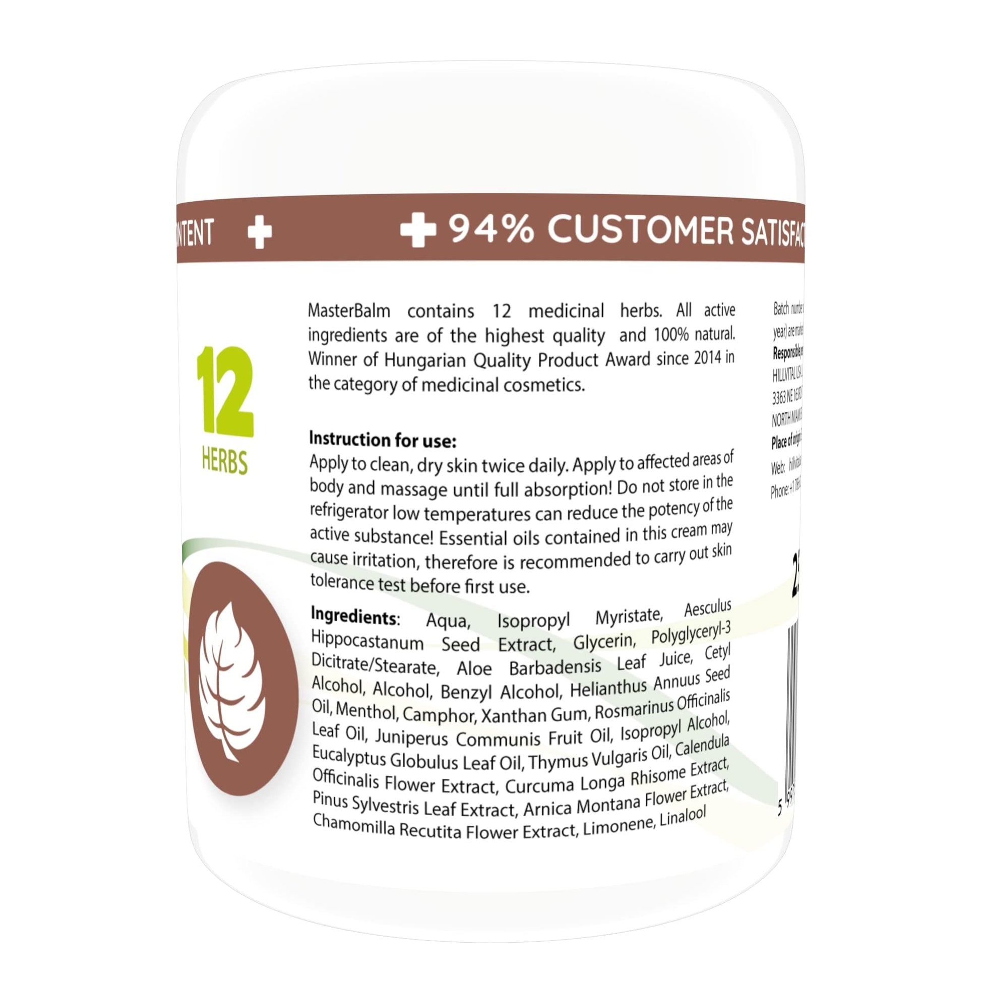 HillVital Herbal Joint Care Balm – Soothing Arnica & Turmeric Blend for Muscles & Joints – Lightweight Herbal Cooling Gel with Mint & Rosemary – Fast-Absorbing Natural Topical Cream Hill Vital Natural Solutions Au supplements