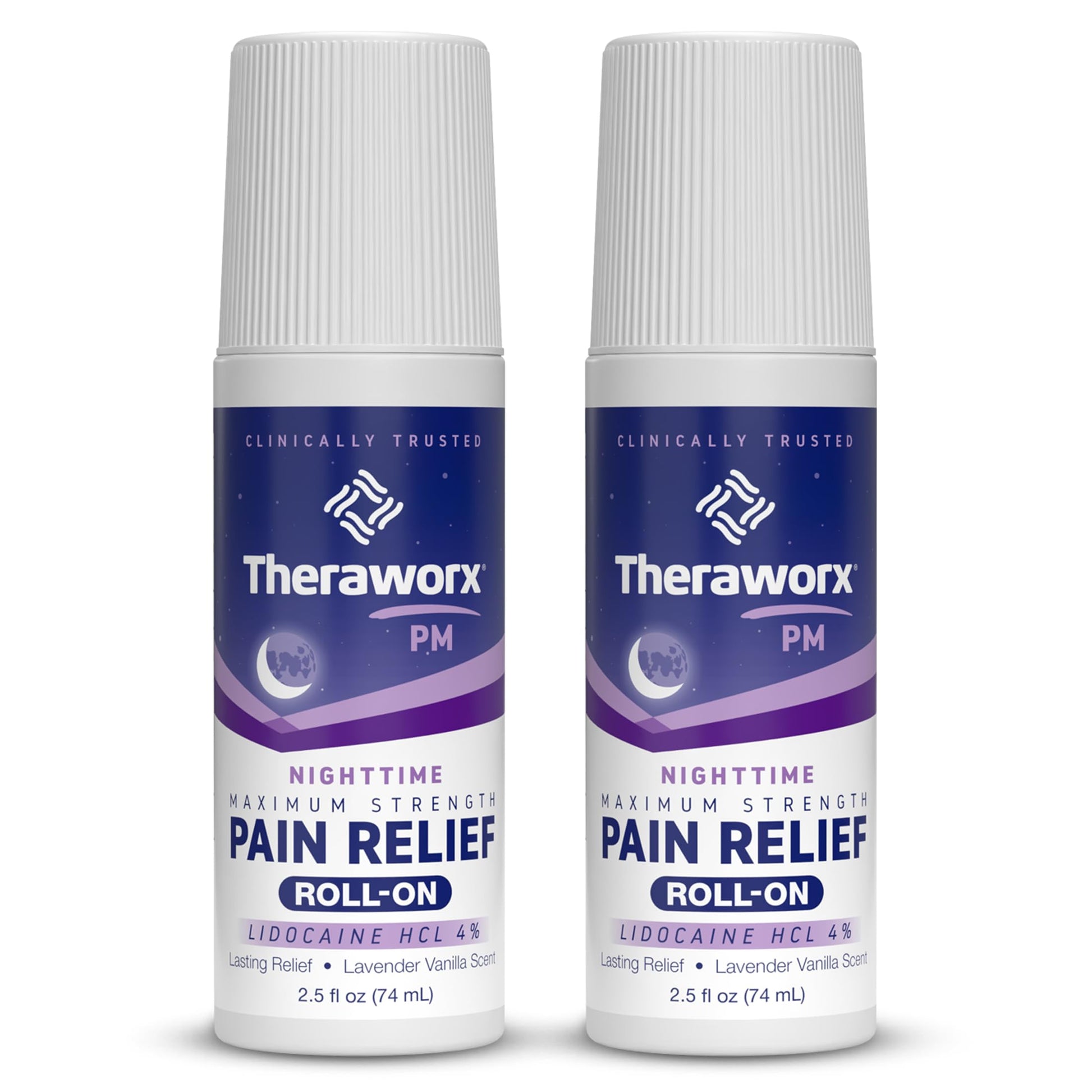 Theraworx Nighttime Maximum Strength Pain Relief Roll-on with Lidocaine – 2.5 oz - 2 Count Theraworx Au supplements