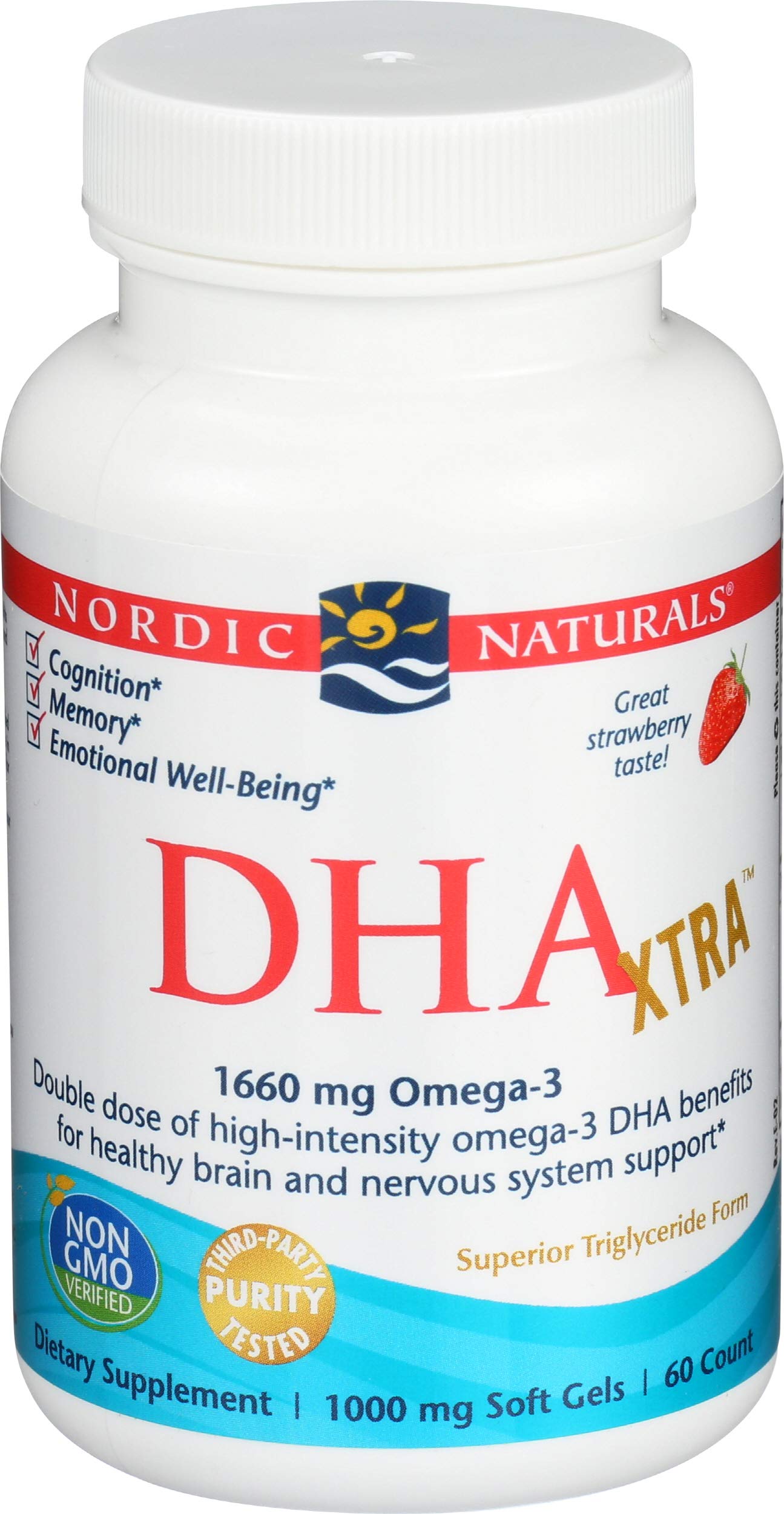 Nordic Naturals Strawberry Dha Xtra 1660 Mg 60 Sg, 60 Ct Nordic Naturals Au supplements