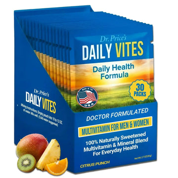 Dr. Price's Multivitamin for Women and Men | Tropical 30 Servings | Daily Supplement Powder with Vitamin C, B Complex & Minerals | Dr. Price's Vitamins Au supplements