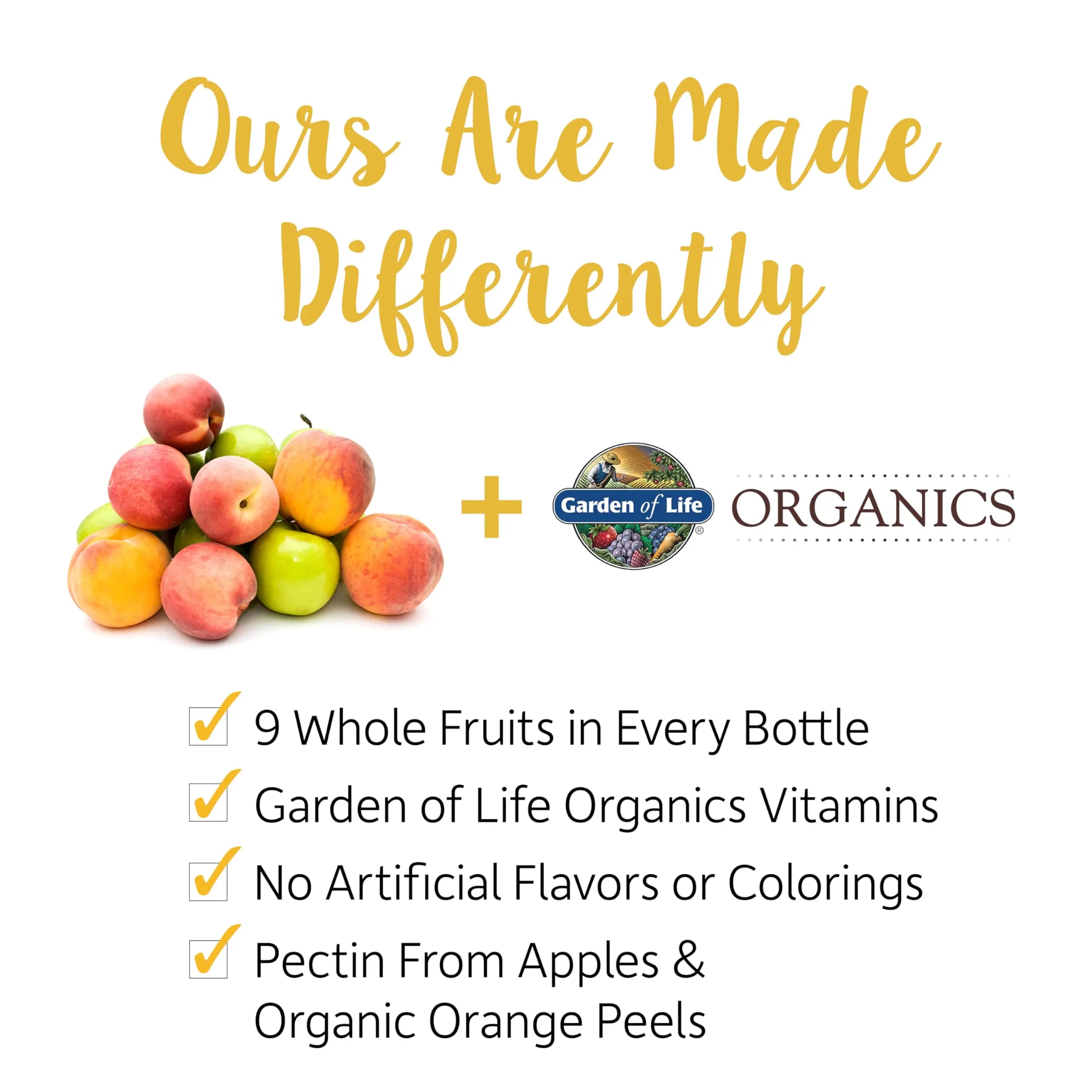 Garden of Life Organics Men's Gummy Vitamins - Berry - Certified Organic, Non-GMO, Vegan, Kosher Complete Multi - Methyl B12, C & D3 - Gluten Garden of Life Au supplements