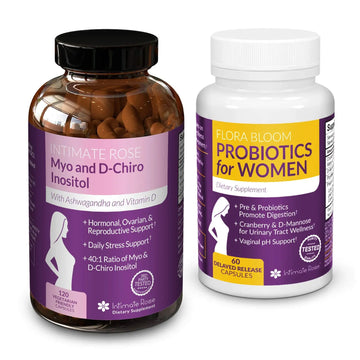 Save 10% on Myo-Inositol & D-Chiro Inositol 40:1 Blend & Vaginal Probiotics for Women Intimate Rose Au supplements