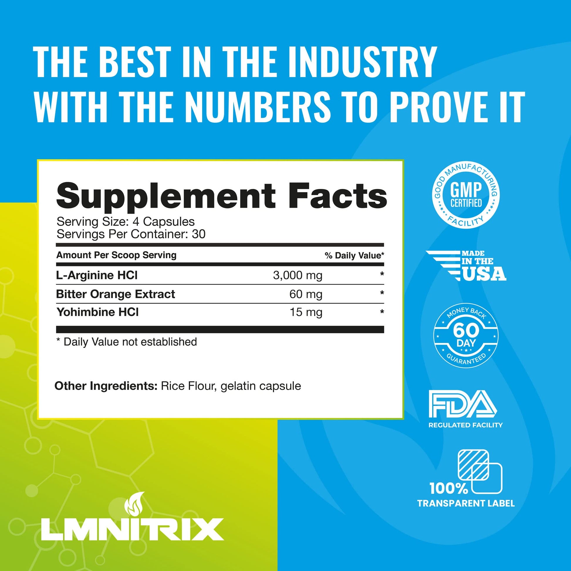 LMNITRIX VEINZ OG Nitric Oxide Booster Pills with Yohimbe Pump Supplement N.O. Mens LMNITRIX Au supplements