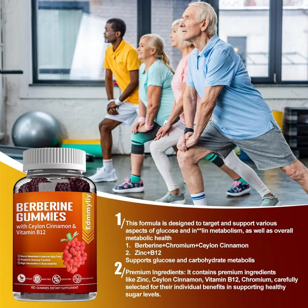 Berberine Gummies 1600mg with Ceylon Cinnamon Sugar Free High Potency Berberine Edmmyliy Au supplements