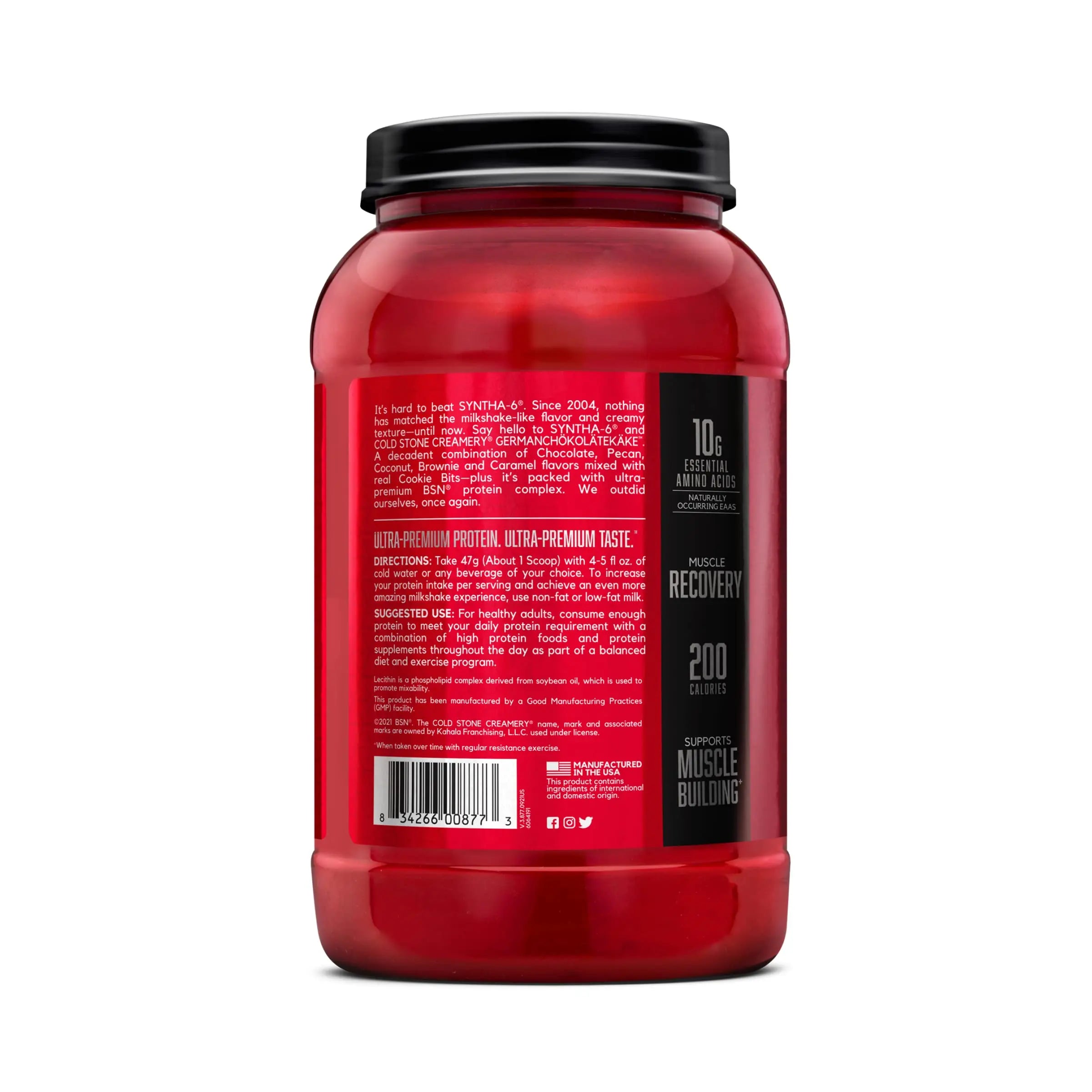 BSN Syntha-6 Whey Protein Powder, Cold Stone Creamery- Germanchökolätekäke Flavor BSN Au supplements