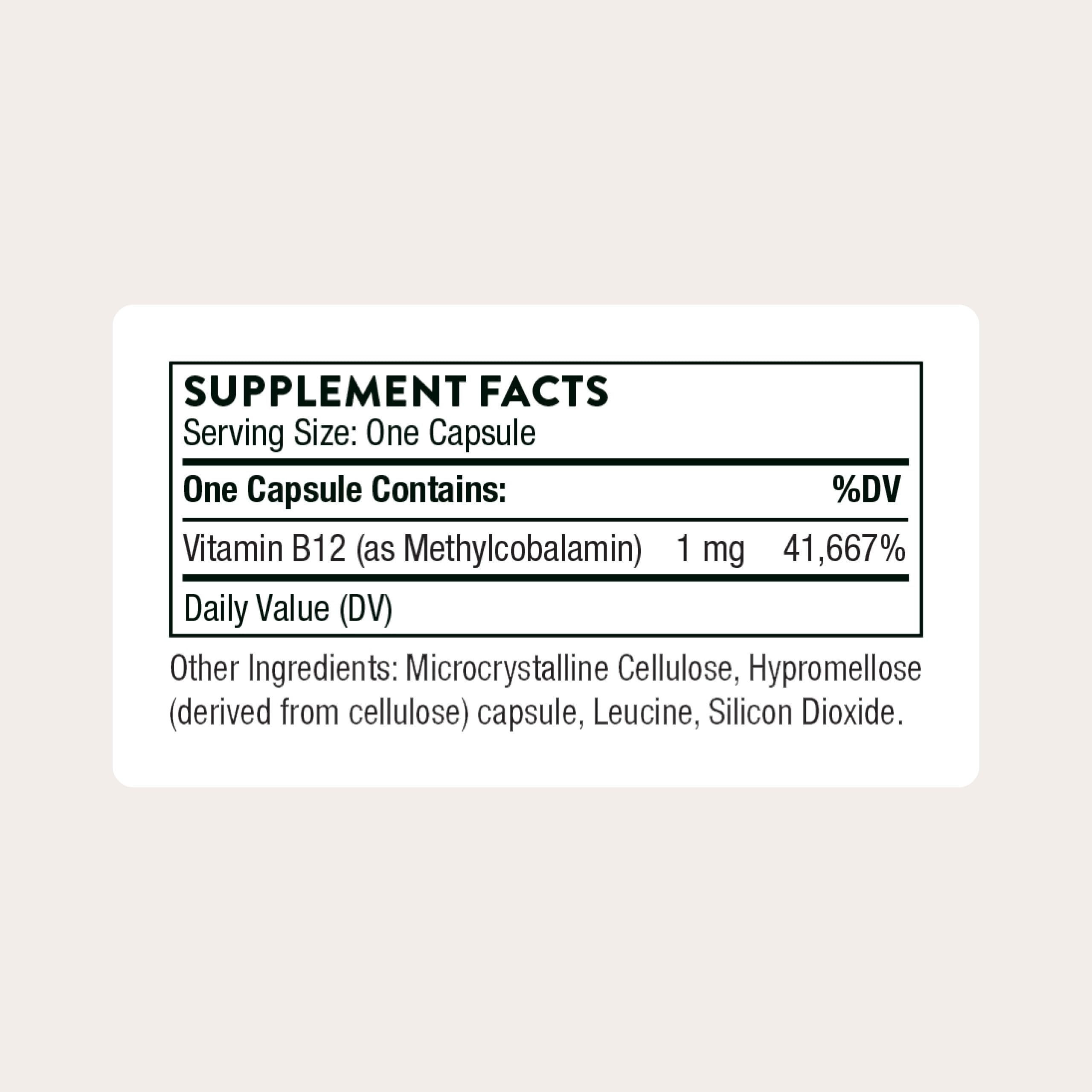 THORNE - Vitamin B12 - as Methylcobalamin - Supports Heart & Nerve Health, Blood Cell Function, Healthy Sleep & Methylation* - Gluten, Dairy & Soy-Free - 60 Servings THORNE Au supplements