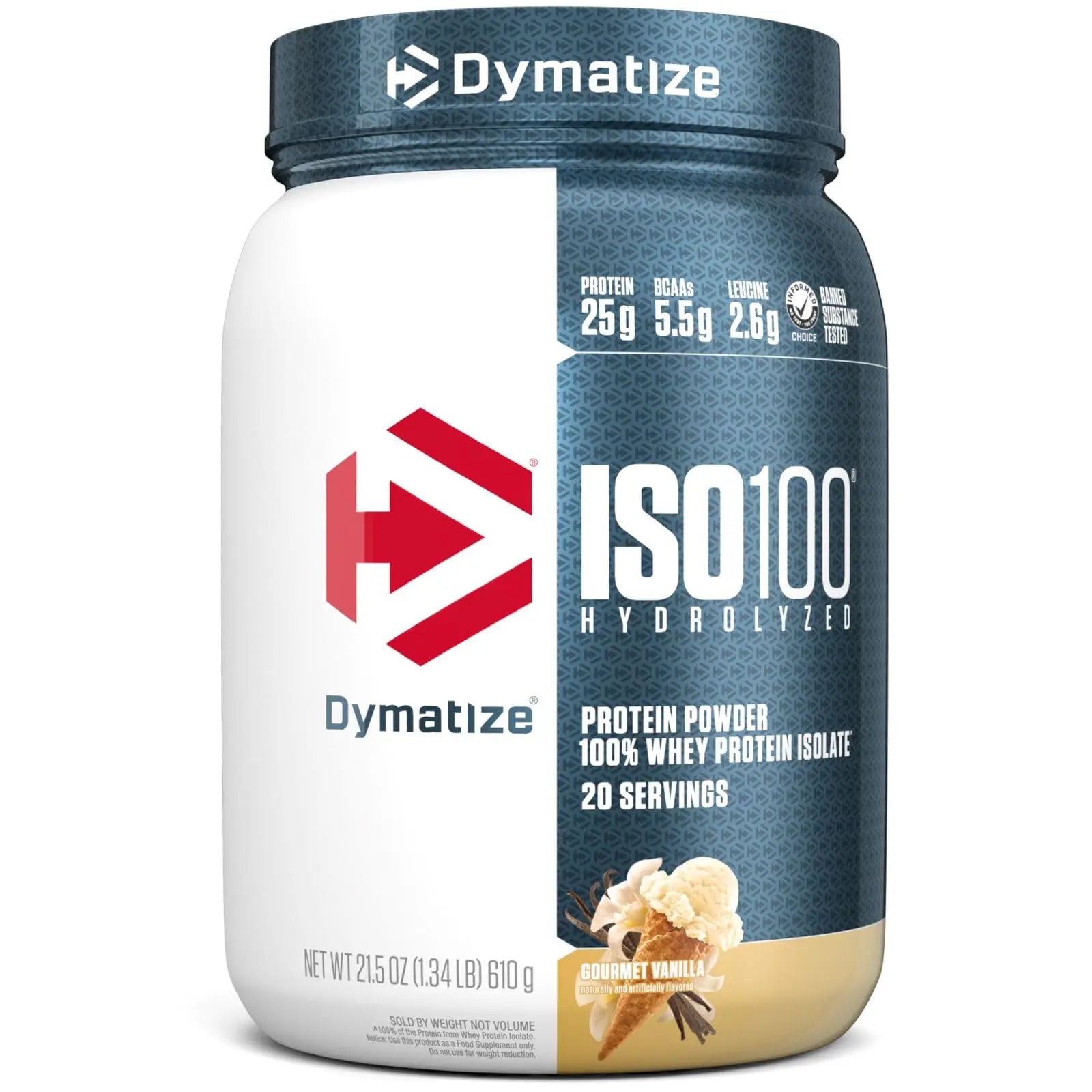 Dymatize ISO100 Hydrolyzed Protein Powder, 100% Whey Isolate , 25g of Protein, 5.5g Dymatize Au supplements