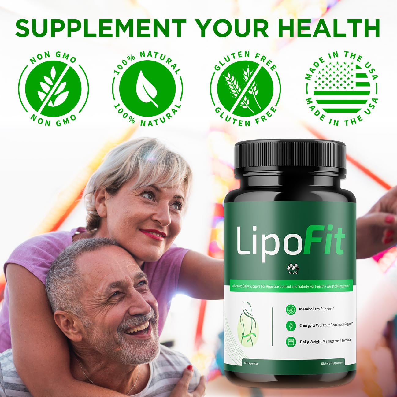 Lipo Fit Capsules, Official Lipo Fit Pills with All Natural Ingredients, Advanced Overall Health and Wellness Vitamin Supplement Formula for Maximum Strength Multivitamin Support (60 Capsules) MJO Au supplements