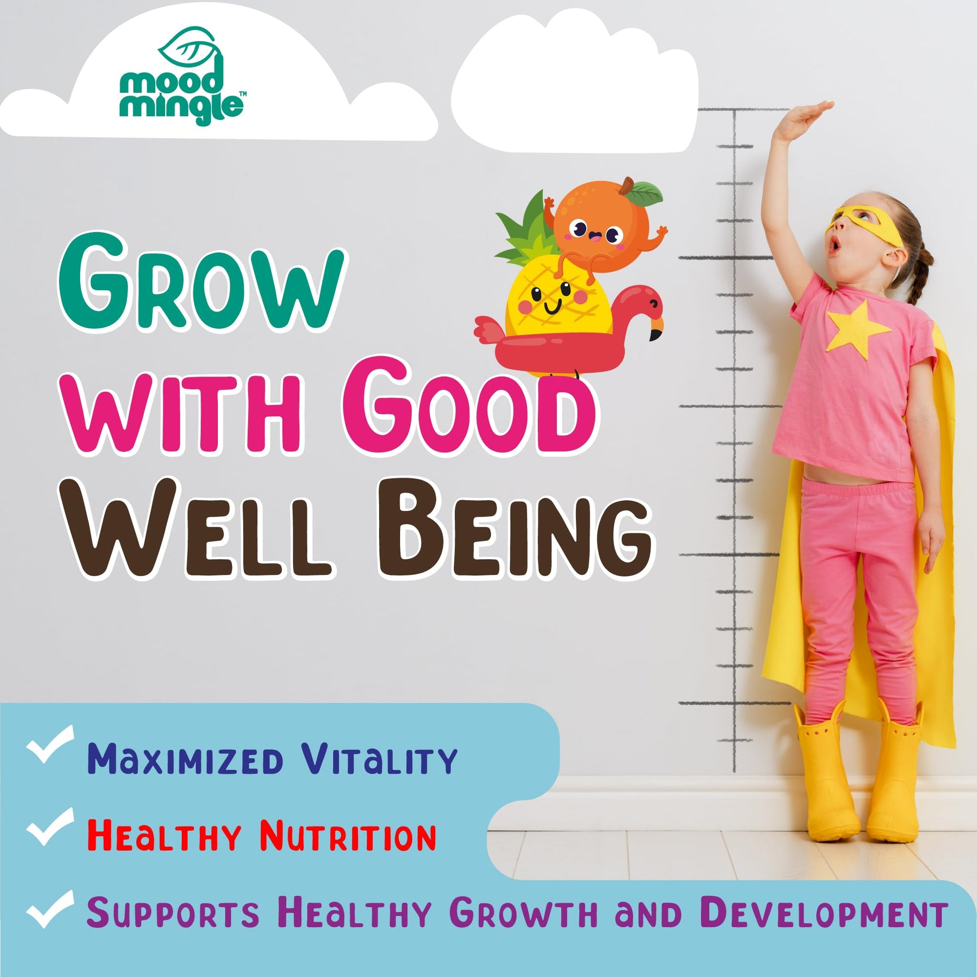 Height Growth Gummies Supplement - Kids Teens Height Increaser Maximizer Grow Taller Vitamins Mood Mingle Au supplements
