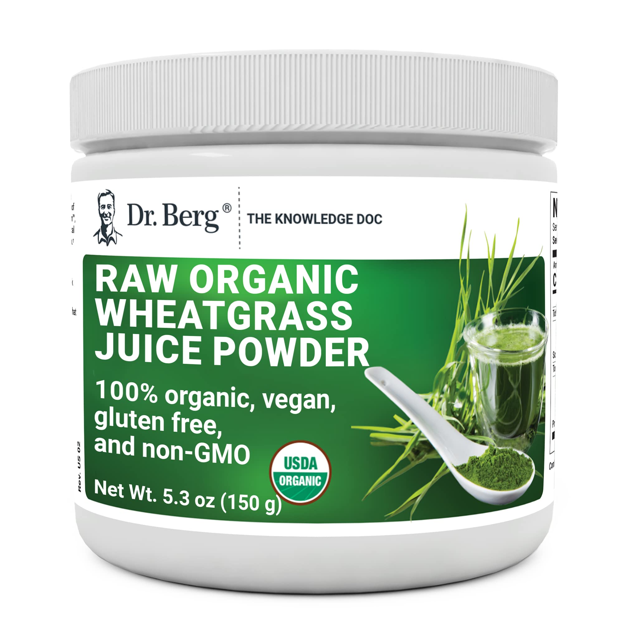 Dr. Berg's Wheatgrass Superfood Powder - Raw Juice Organic Ultra-Concentrated Rich Dr. Berg Nutritionals Au supplements