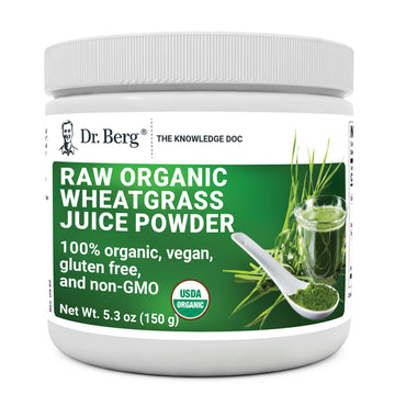 Dr. Berg's Wheatgrass Superfood Powder - Raw Juice Organic Ultra-Concentrated Rich Dr. Berg Nutritionals Au supplements