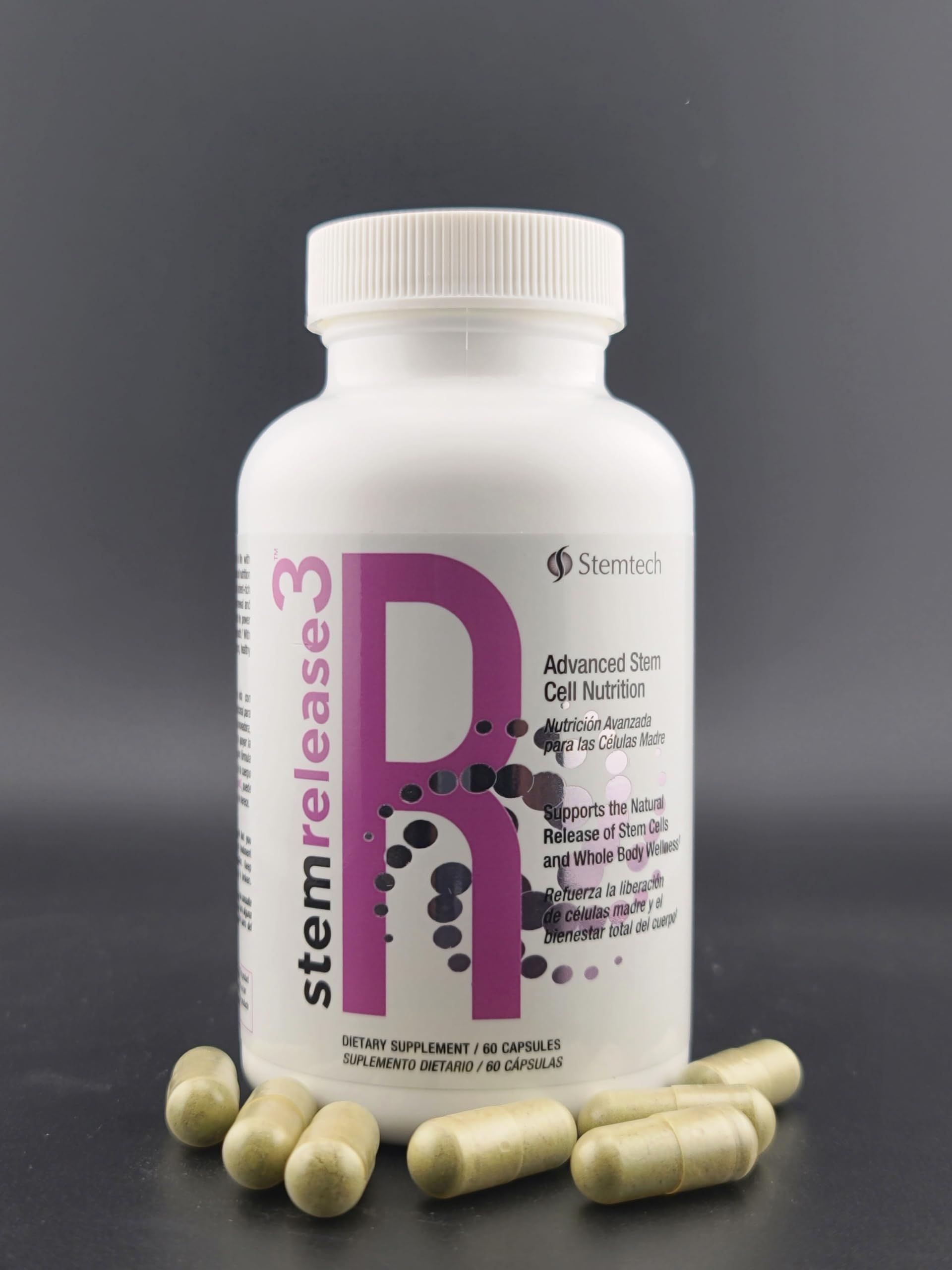 Stemtech Stemrelease3 Cutting-Edge Stem Cell Nutrition for Natural Renewal and Youthful Vitality, Exclusive Blend for Enhanced Telomere Health, 60 Capsules StemTech Au supplements