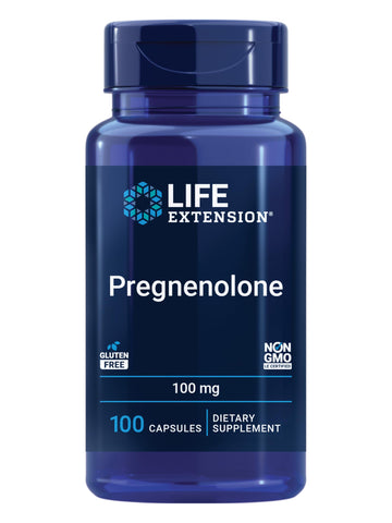 Life Extension Pregnenolone - Hormone Balance Supplement for Healthy Hormone Levels, 100 mg - Hormone Balance, Memory, Focus, Cognitive Health - Gluten-Free, Non-GMO, 100 Capsules Life Extension Au supplements
