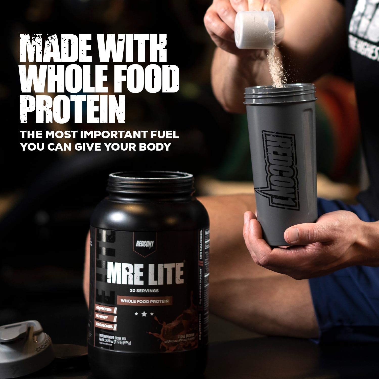 REDCON1 MRE Lite Whole Food Protein Powder, Strawberry Shortcake - Low Carb & Whey REDCON1 Au supplements