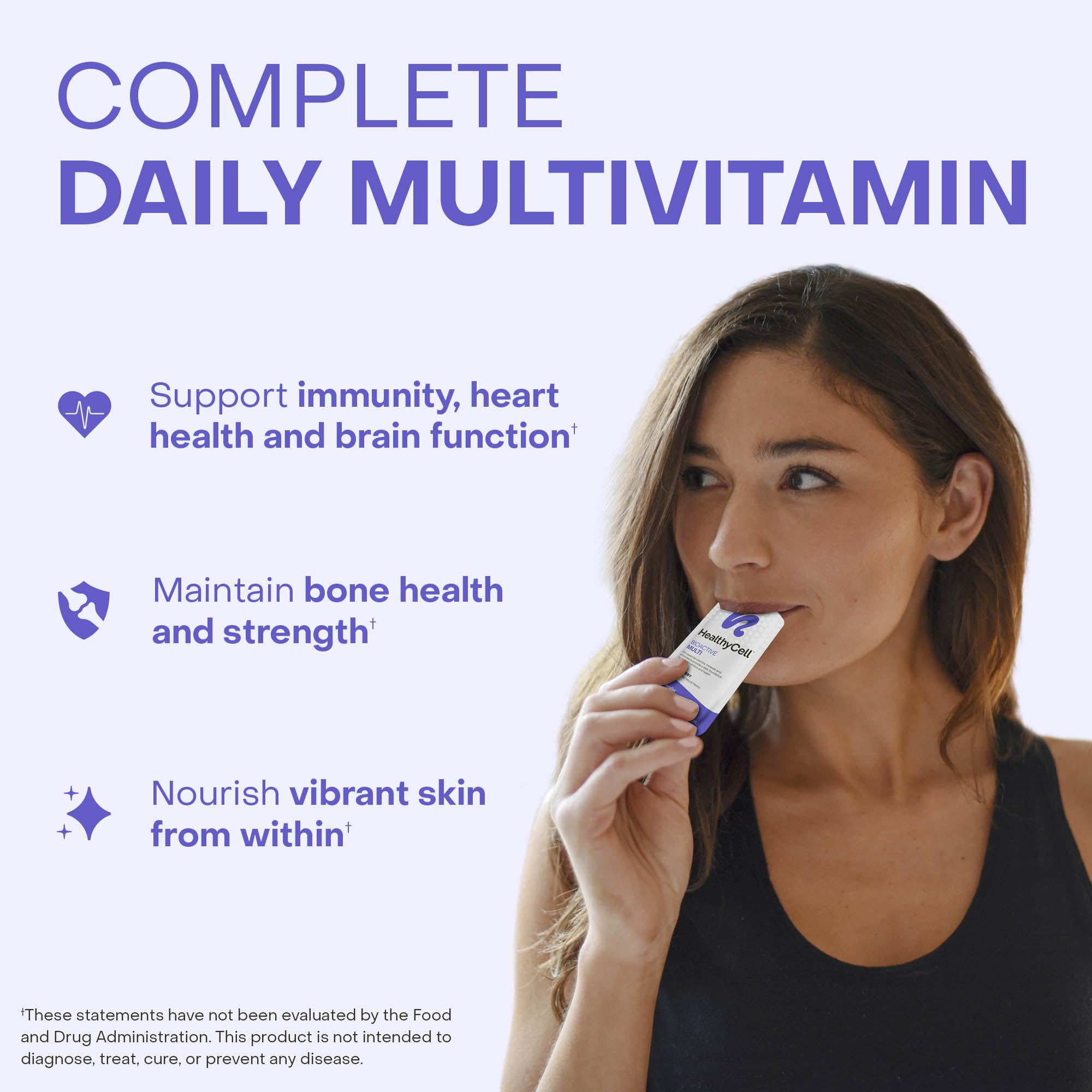 Healthycell Bioactive Daily Liquid Multivitamin for Men & Women – 20+ Essential Vitamins, Minerals & Antioxidants for Brain, Heart, Immune Support, Skin & Hair Support - 14 Gel Packs Healthycell Au supplements