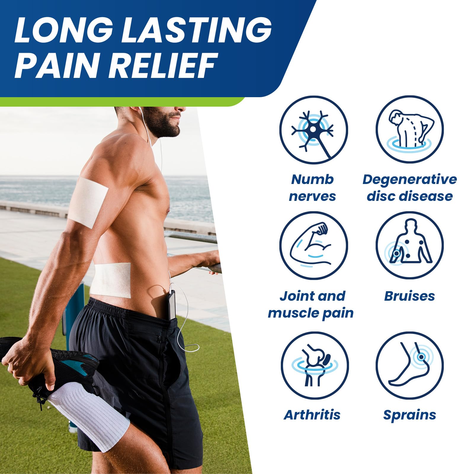 Sumifun Lidocaine Pain Relief Patches - Fast, Targeted Therapy Simple Backache, Soreness, Sprain, Joint Pain with Maximum Strength 4% Lidocaine and 1% Menthol (Large, Count, 31) NDC 83602-172-31 Sumifun Au supplements