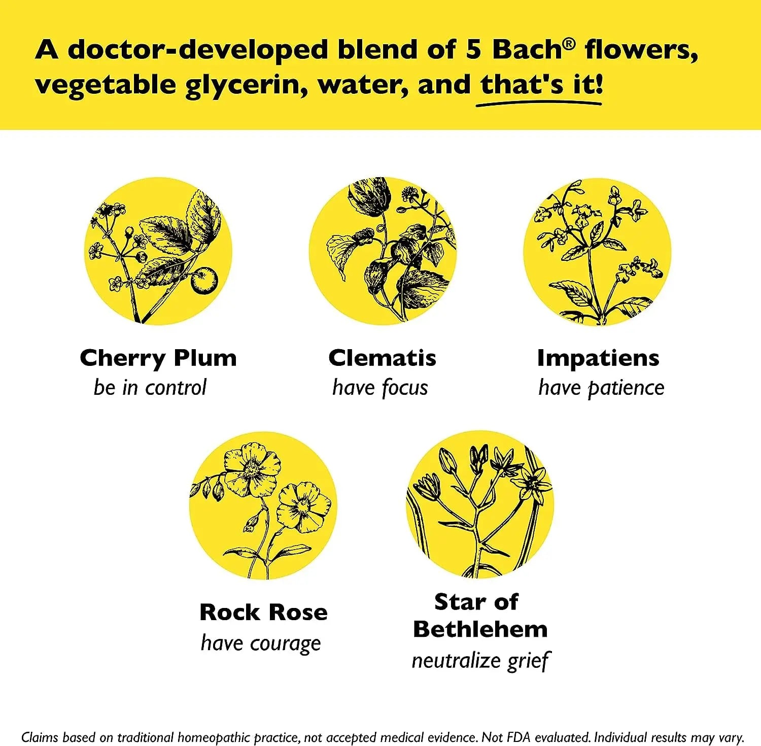 Bach RESCUE Remedy Dropper 20mL Bundle, Non-Alcohol Formula, Natural Stress Relief, Homeopathic RESCUE Au supplements