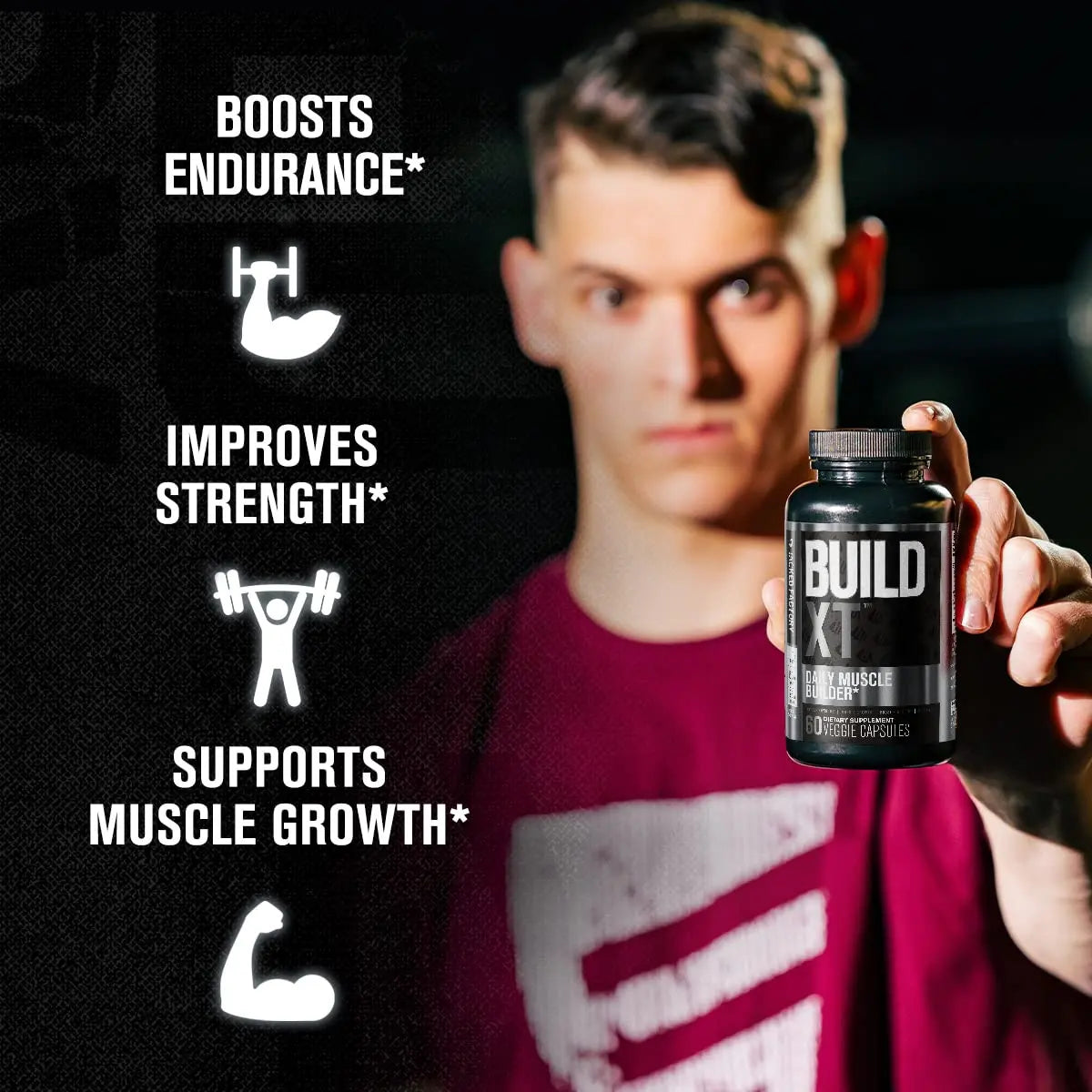 Jacked Factory Nitrosurge Pre-Workout in Cotton Candy & Build XT Muscle Building Bundle Jacked Factory Au supplements