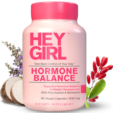Hey Girl Hormone Balance for Women – 13-in-1 Menopause, PMS & Cycle Support – Mood & Hot Flash Support – w Myo-Inositol, Berberine, Maca Root, Black Cohosh, DIM, Dong Quai HEY GIRL NUTRITION Au supplements