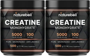 NatureBell 2 Pack Creatine Monohydrate Powder 500 Grams, 5000mg Per Serving NatureBell Au supplements