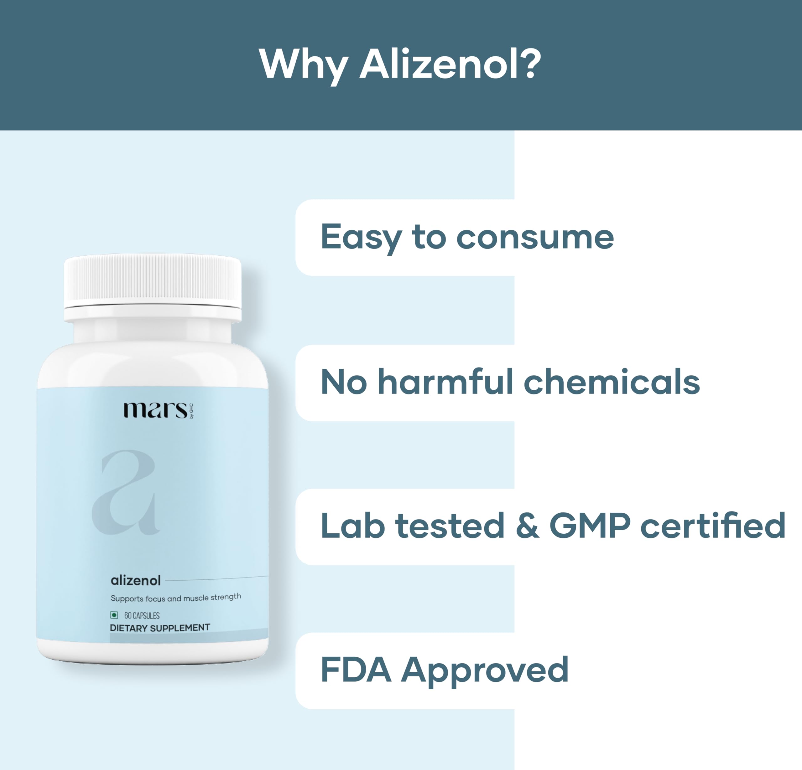 Mars Alizenol Capsules - 60 Capsules | (Pack of 3) mars by GHC Au supplements