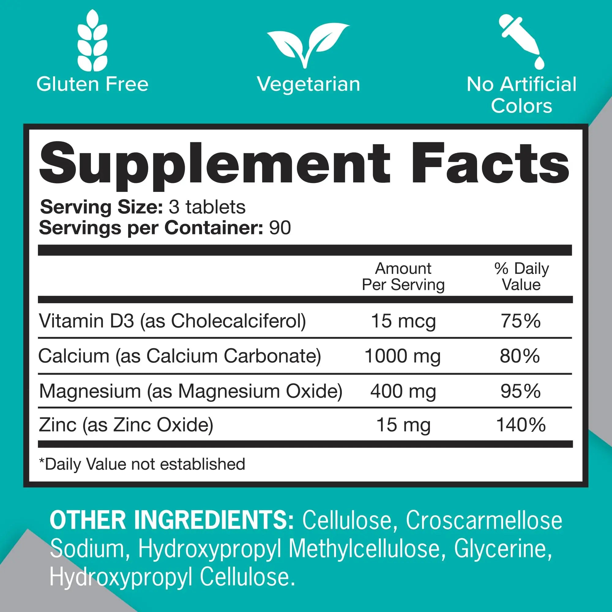 Qunol Calcium 3 in 1 Tablets with Calcium, Magnesium & Zinc for Immune Support, Bone Qunol Au supplements