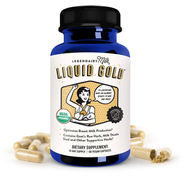 Legendairy Milk Liquid Gold Lactation Supplement, Organic Goat's Rue Lactation Legendairy Milk Au supplements