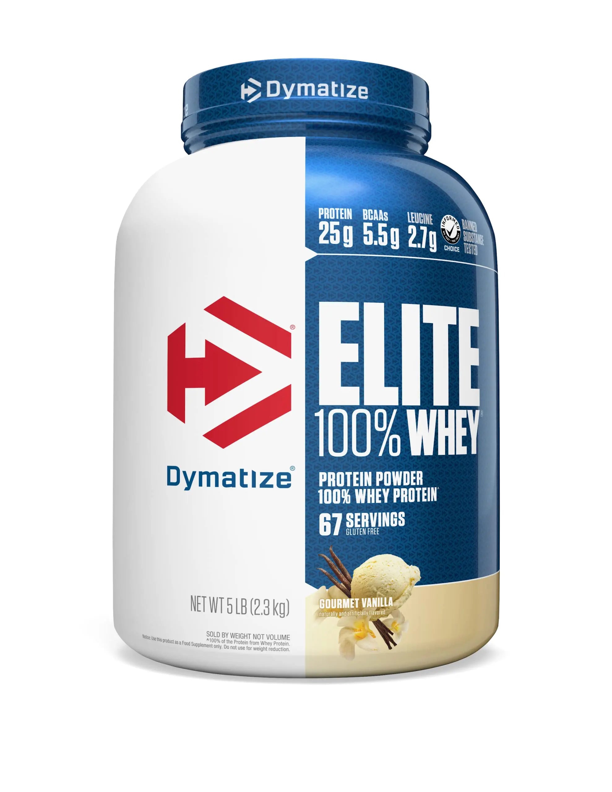 Dymatize Elite 100% Whey Protein Powder, 25g Protein, 5.5g BCAAs & 2.7g L-Leucine Dymatize Au supplements