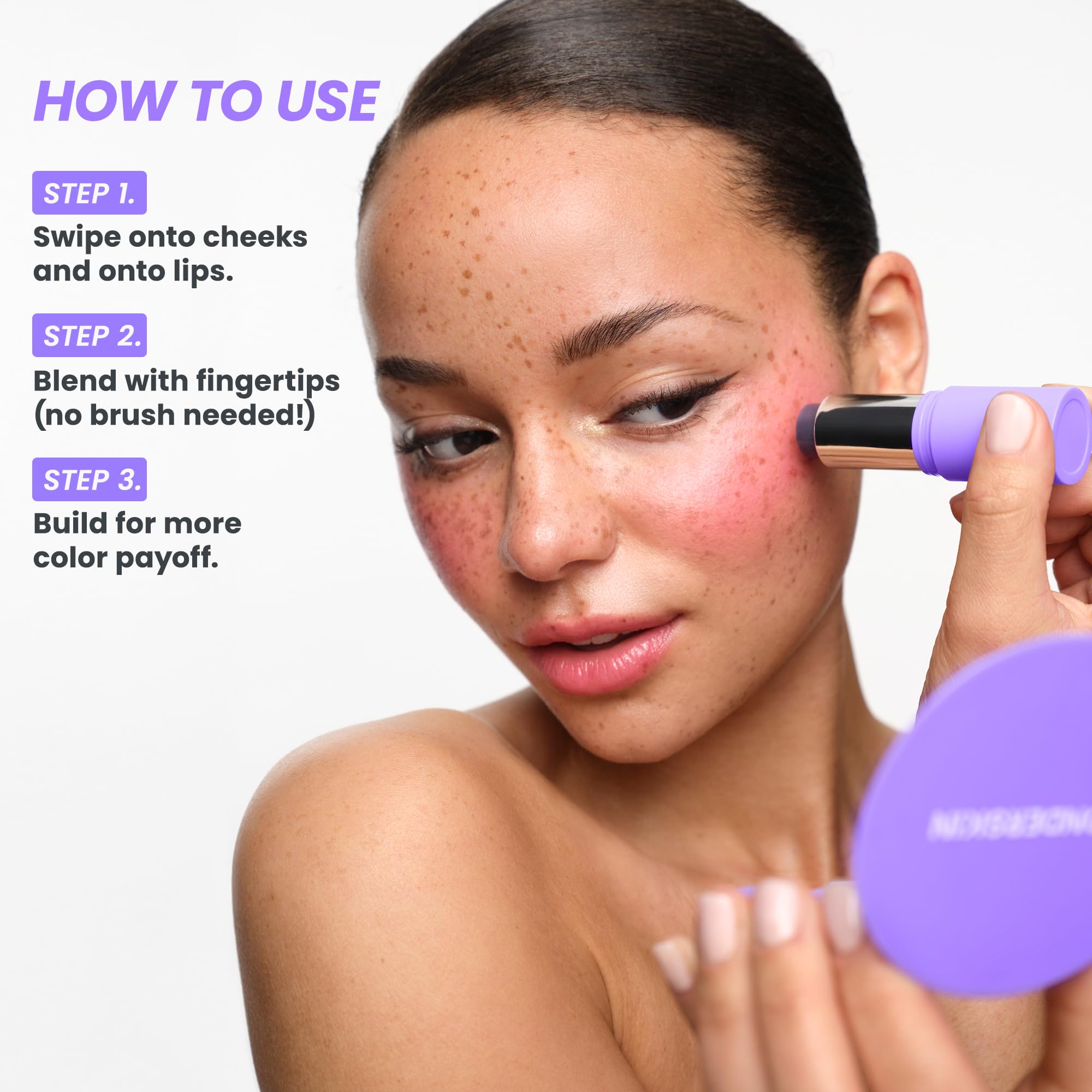 Wonderskin Cream Blush Stick pH-Activated - pHlush Stick Multi-Use, Blush for Cheeks and Lips, Cooling Nourishing Color-Adjusting Makeup Wonderskin Au supplements