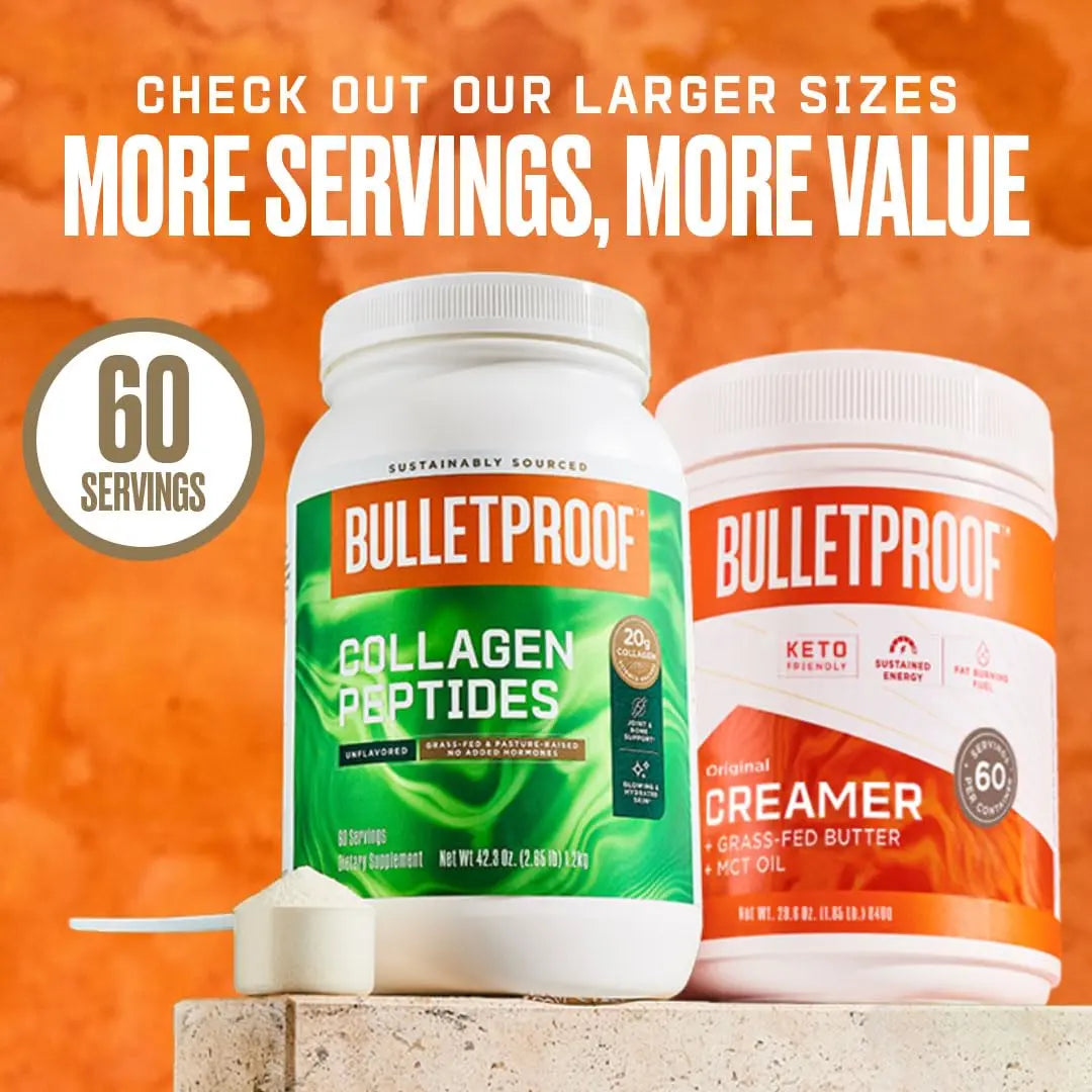 Bulletproof Dark Chocolate Energy Collagen Protein, 19.3 Ounces, Caffeine-Free Fuel Bulletproof Au supplements