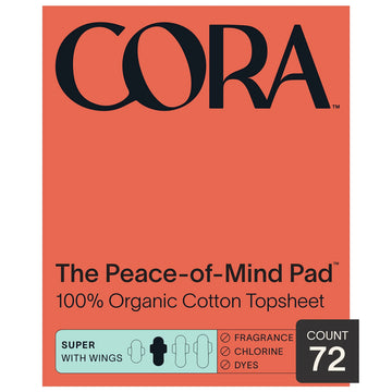 Cora Organic Pads | Ultra Thin Period Pads with Wings | Super Absorbency | Ultra-Absorbent Sanitary Pads Cora Au supplements