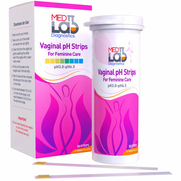 Vaginal ph Test Strips for Women(50 cnt). BV Bacterial Vaginosis and Yeast Infection Test Strips Med Lab Diagnostics Au supplements