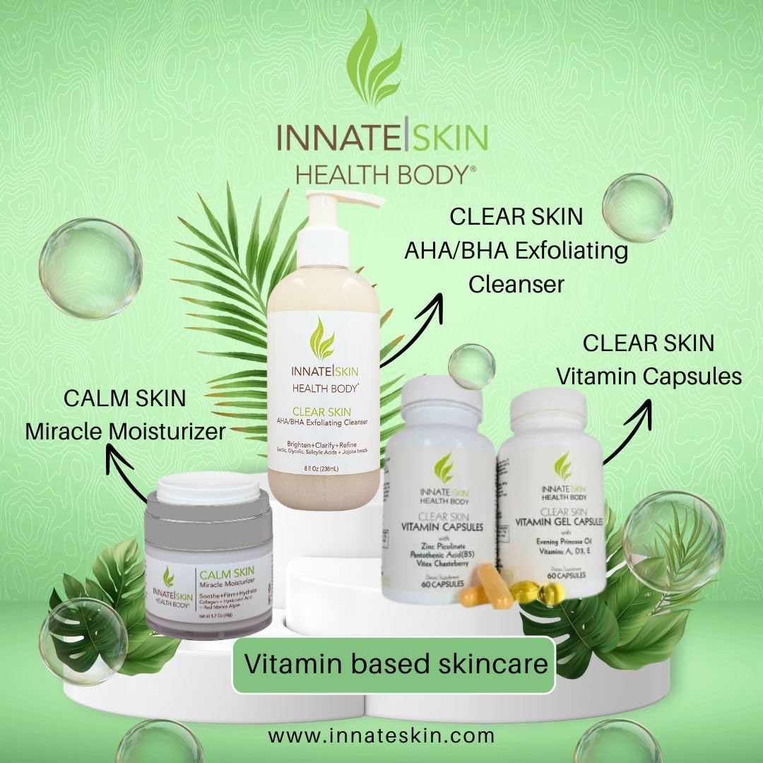 Innate Skin Health Body Clear Skin Acne Gummies - Complexion Supplement, Pantothenic Acid & Antioxidants, Vitamins 60 Count Innate Skin Au supplements