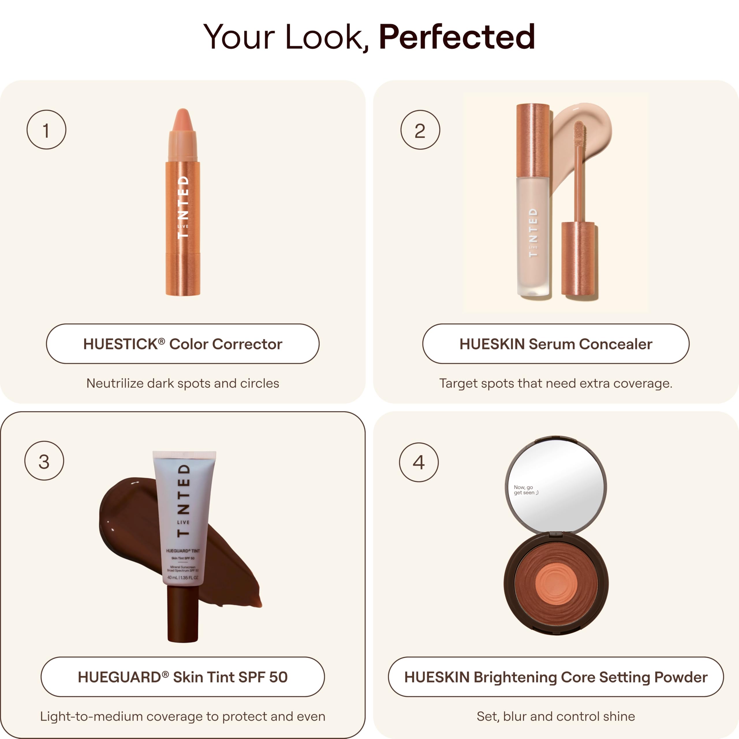 Live Tinted Hueguard Skin Tint SPF 50 - Tinted Mineral Sunscreen with Light-Medium Buildable Coverage With a Hydrating and Radiant Finish - Water and Sweat Resistant, 1.35 fl oz - Shade 10 Live Tinted Au supplements