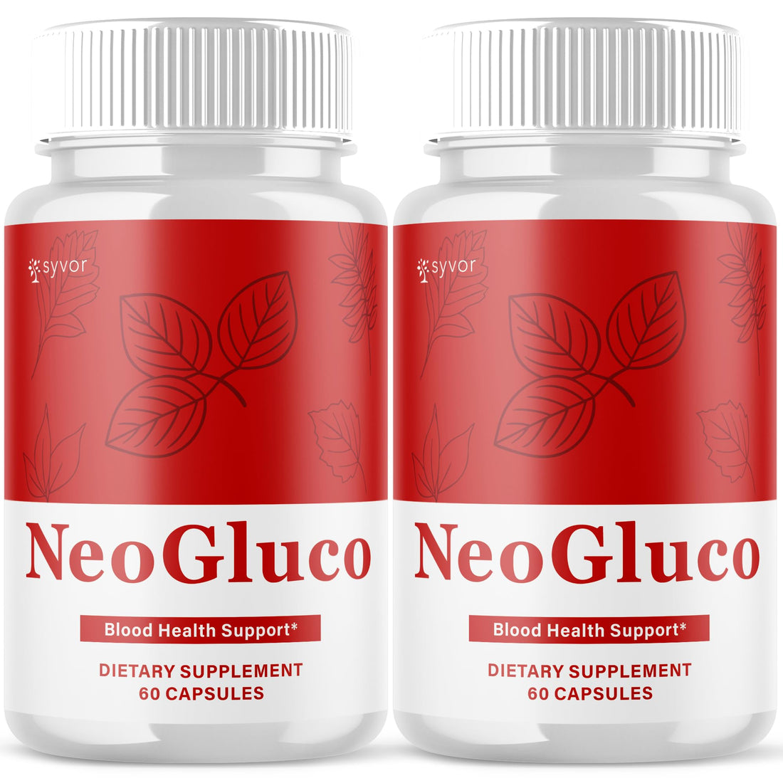 (2 Pack) NeoGluco Capsules, Official NeoGluco Glycogen Support Pills with All Natural Ingredients, Advanced Formula Health Supplement with Max Strength Premium Vitamins for Women & Men (120 Capsules) Syvor Au supplements