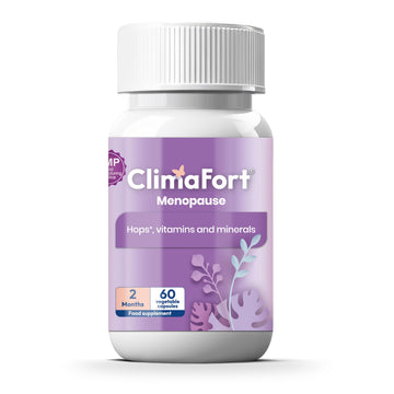 Climafort 60 Day Supply | Menopause Relief Pills | Natural Relief for Hot Flashes, Night Sweats, Mood Swings & Hormone Balance | Hops, Vitamins, and Minerals | 1 Capsule Daily Climafort Au supplements