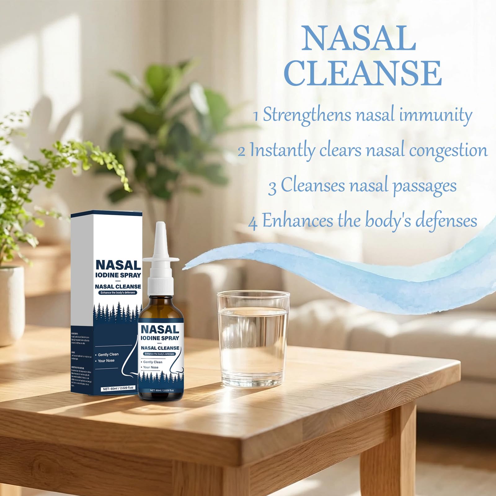 VIPUDA Nutramd Iodine Nasal Spray, Cleanses & Refreshes Your Nasal Passages, Iodine & Fulvic Acid Blend, 100% Natural Mineral Formula – 60 ml/2.029 fl.oz (1pc) VIPUDA Au supplements